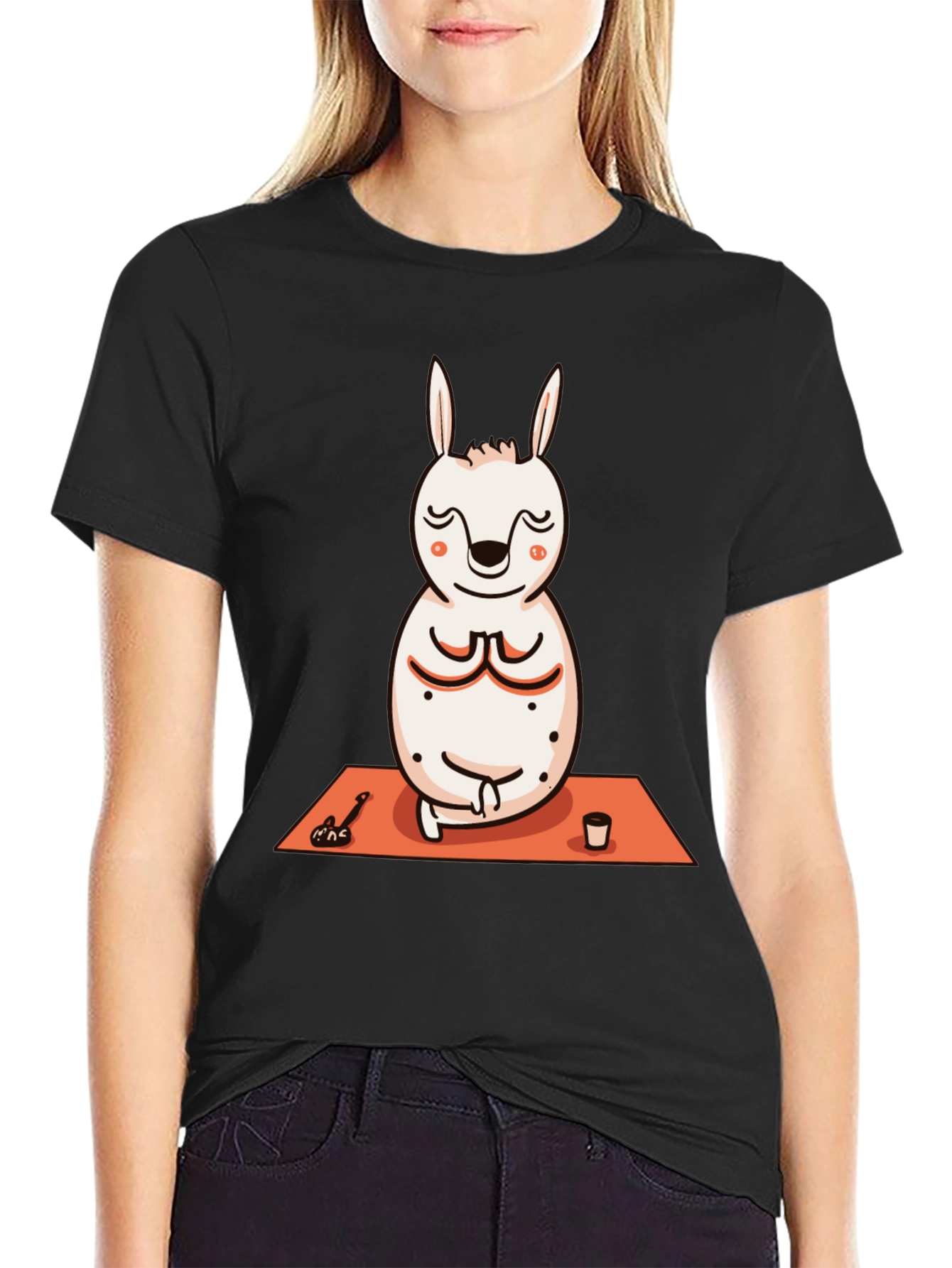 Yoga Bunny T-Shirt - Meditating Rabbit Design