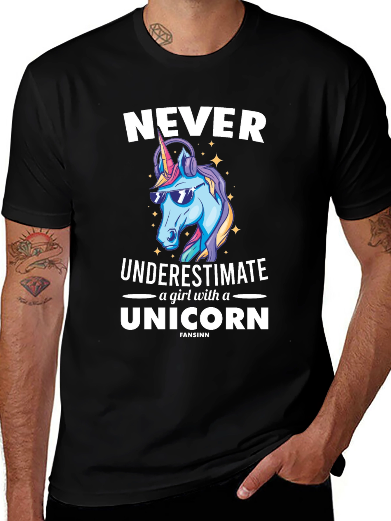 Never Underestimate Unicorn T-Shirt