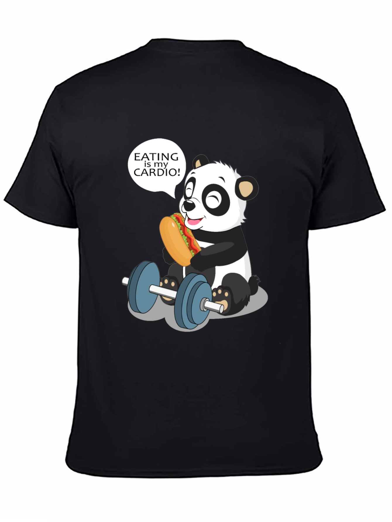 Funny Panda Eating is My Cardio T-Shirt