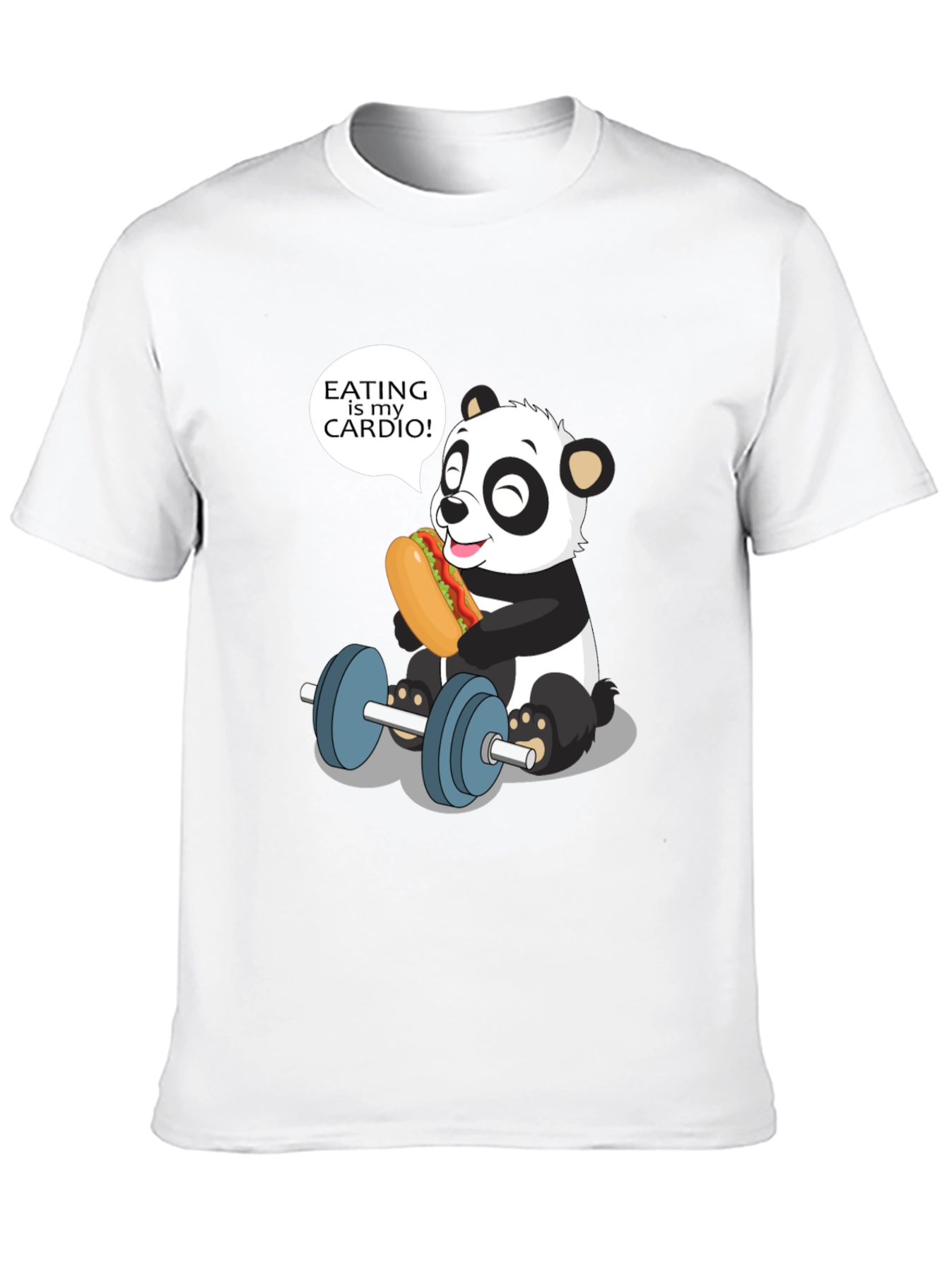 Funny Panda Eating is My Cardio T-Shirt