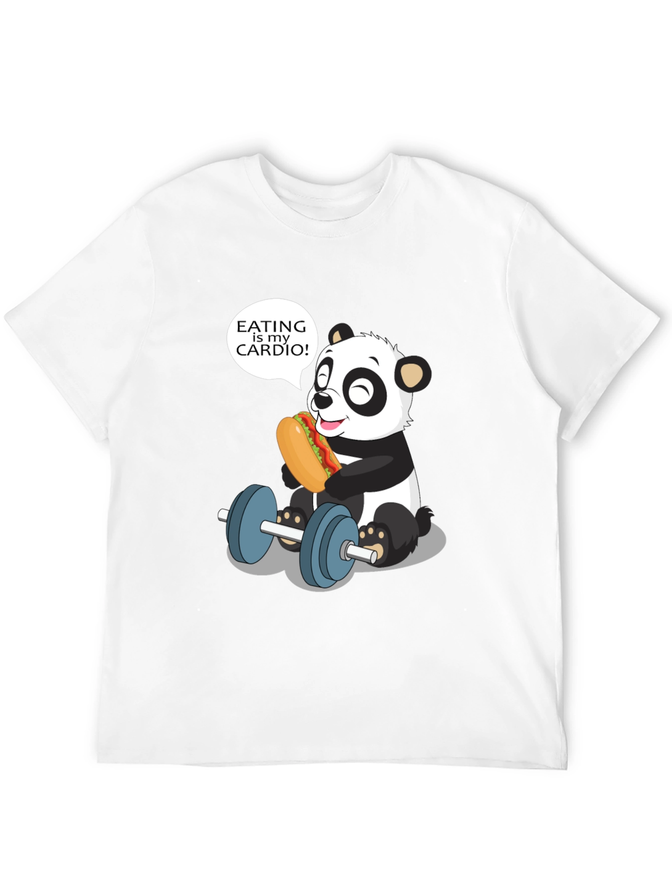 Funny Panda Eating is My Cardio T-Shirt