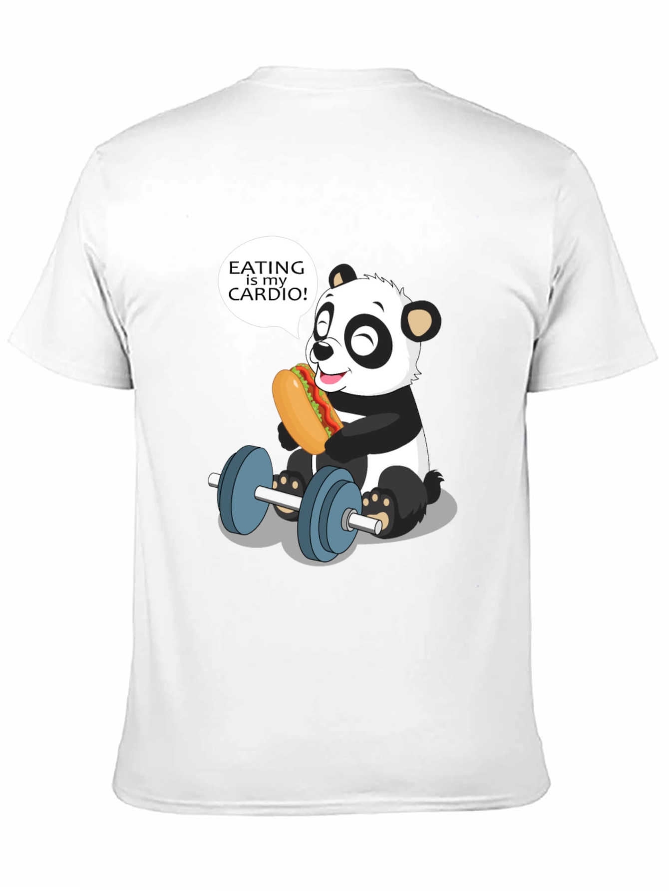 Funny Panda Eating is My Cardio T-Shirt