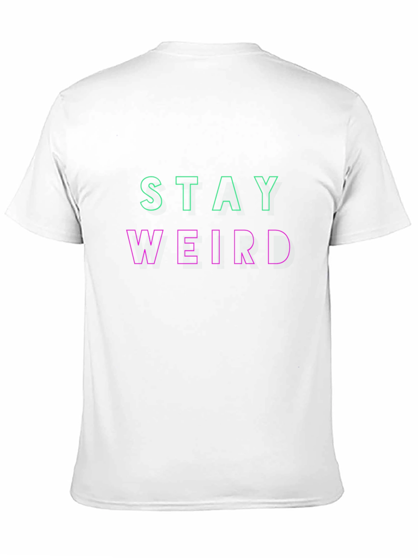 Stay Weird Graphic Tee - Trendy Slogan T-Shirt