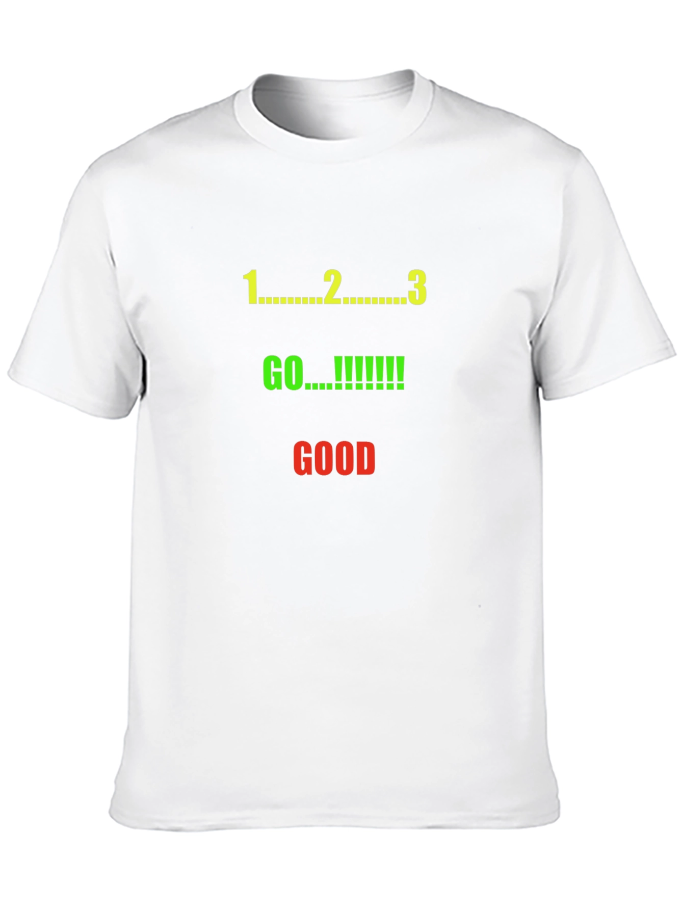 1 2 3 Go Good Black Graphic Tee