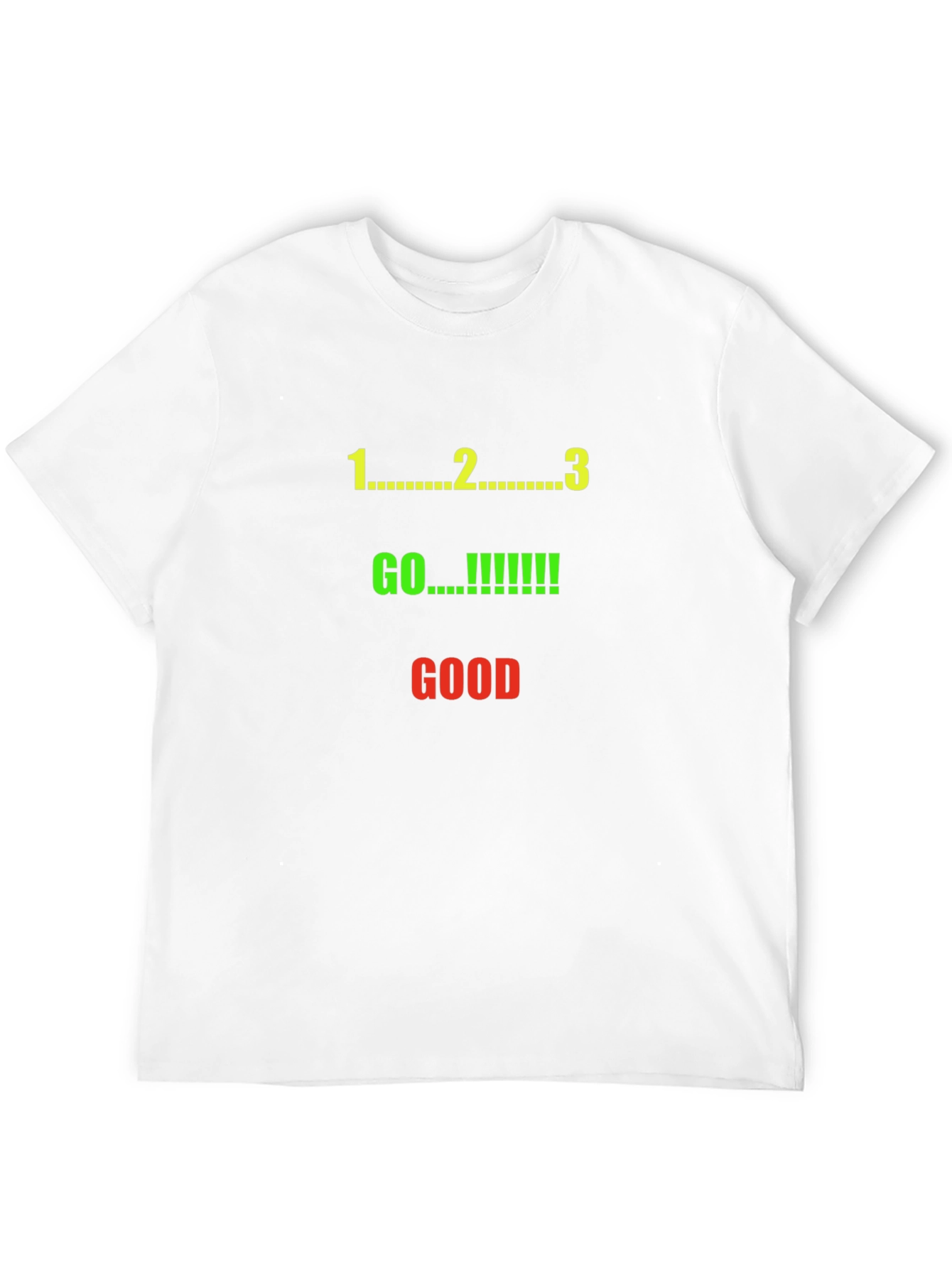 1 2 3 Go Good Black Graphic Tee