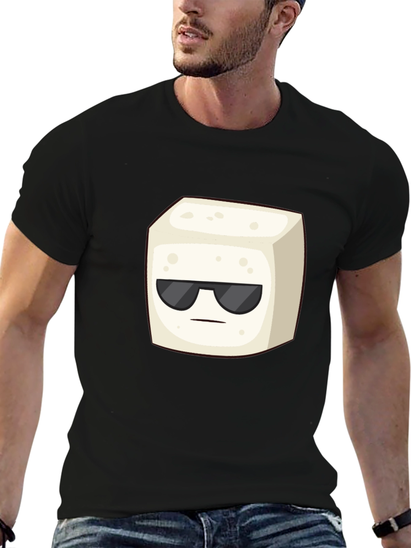 Cool Cube Graphic T-Shirt - Black