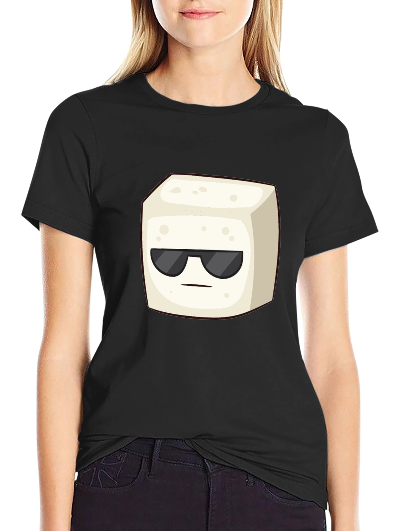 Cool Cube Graphic T-Shirt - Black