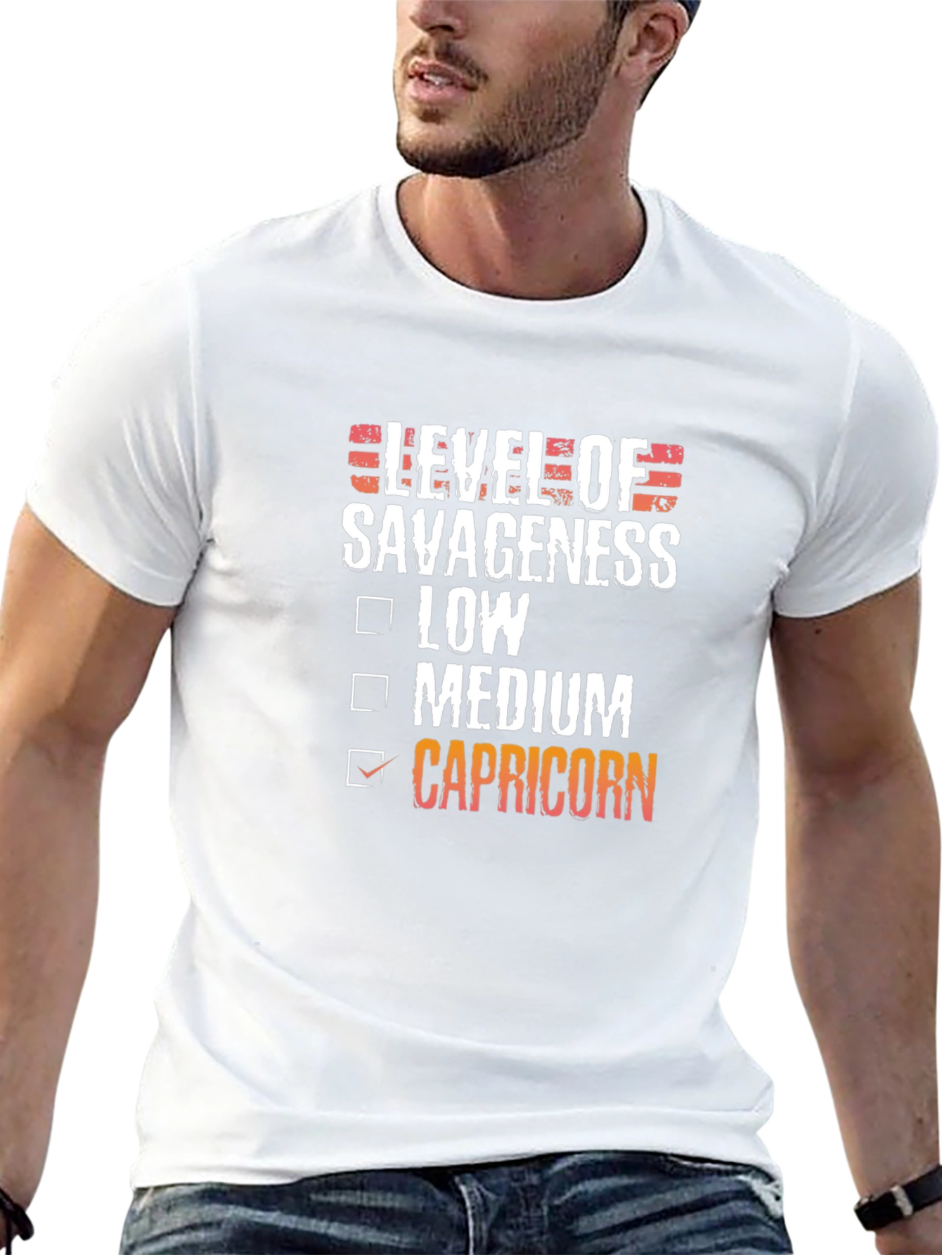 Level of Savageness Capricorn T-Shirt