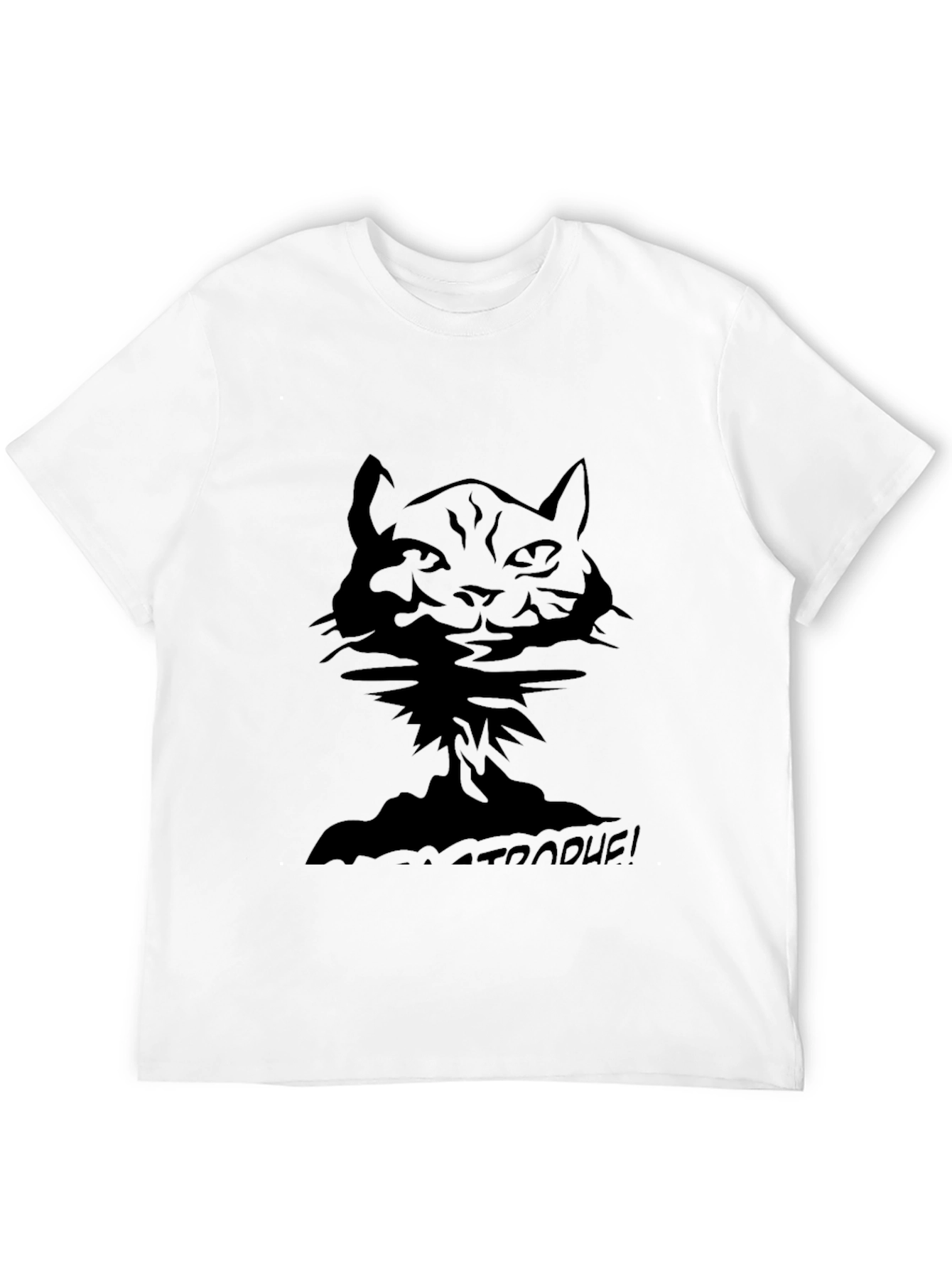 Cat-astrophe! Black Graphic Tee