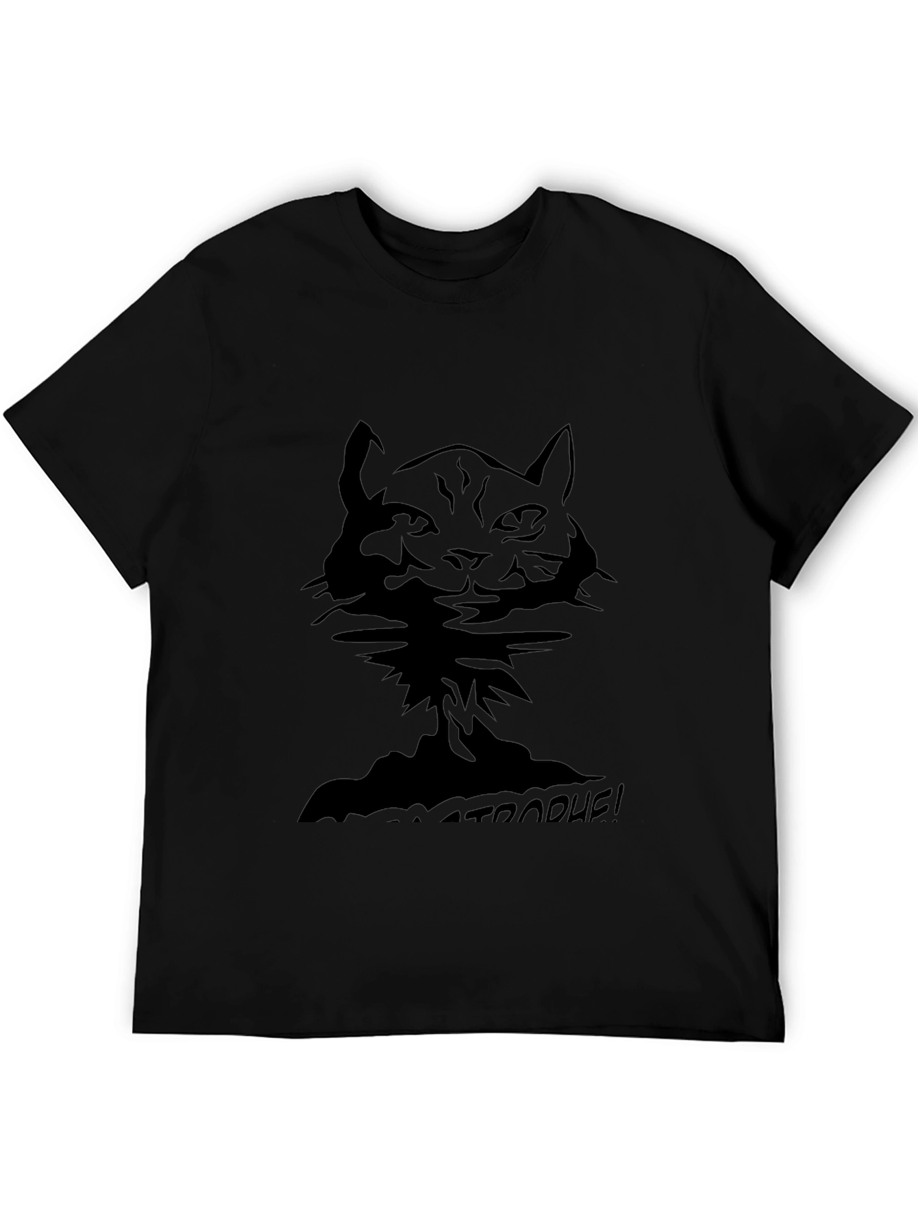 Cat-astrophe! Black Graphic Tee