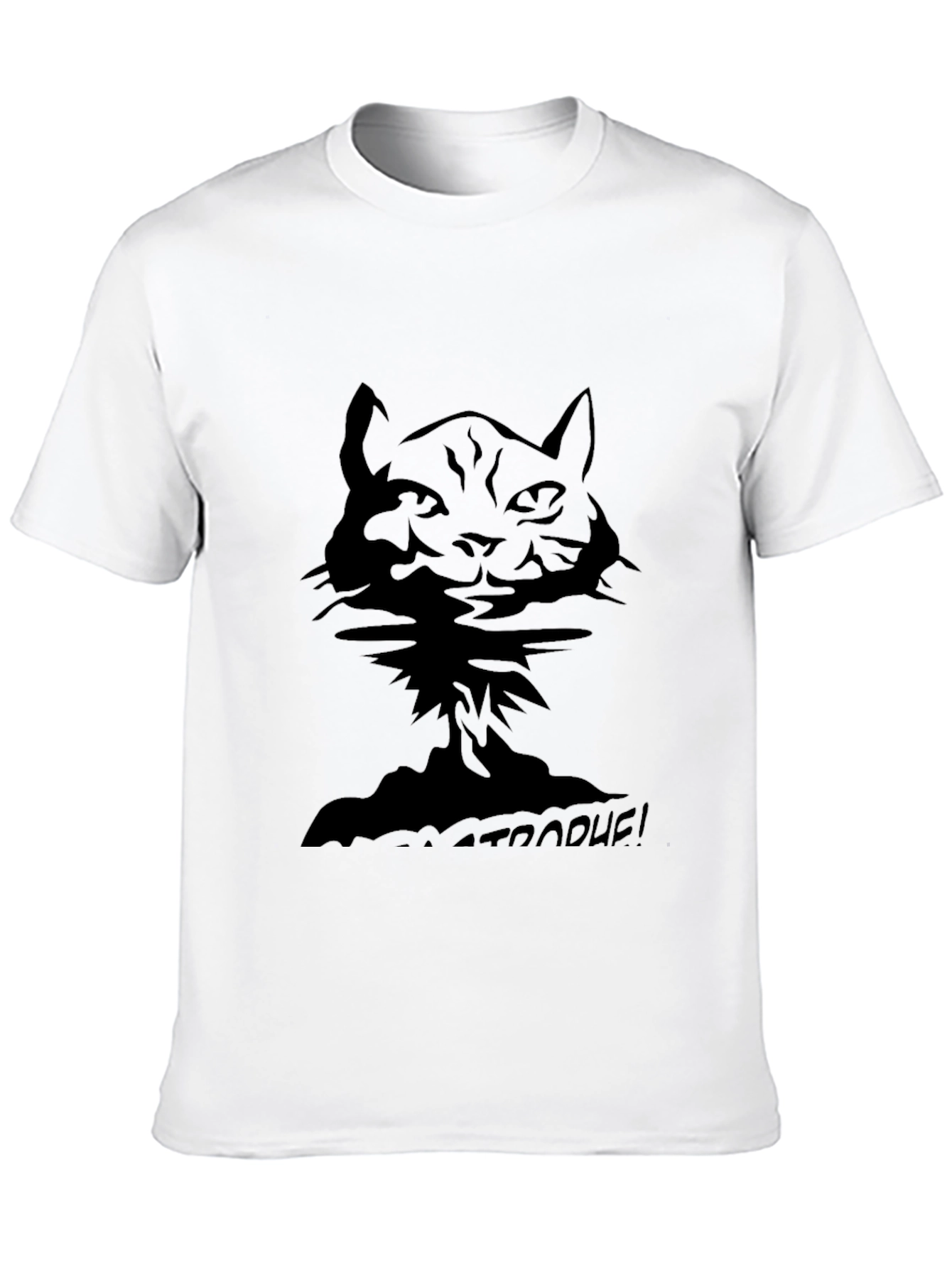 Cat-astrophe! Black Graphic Tee