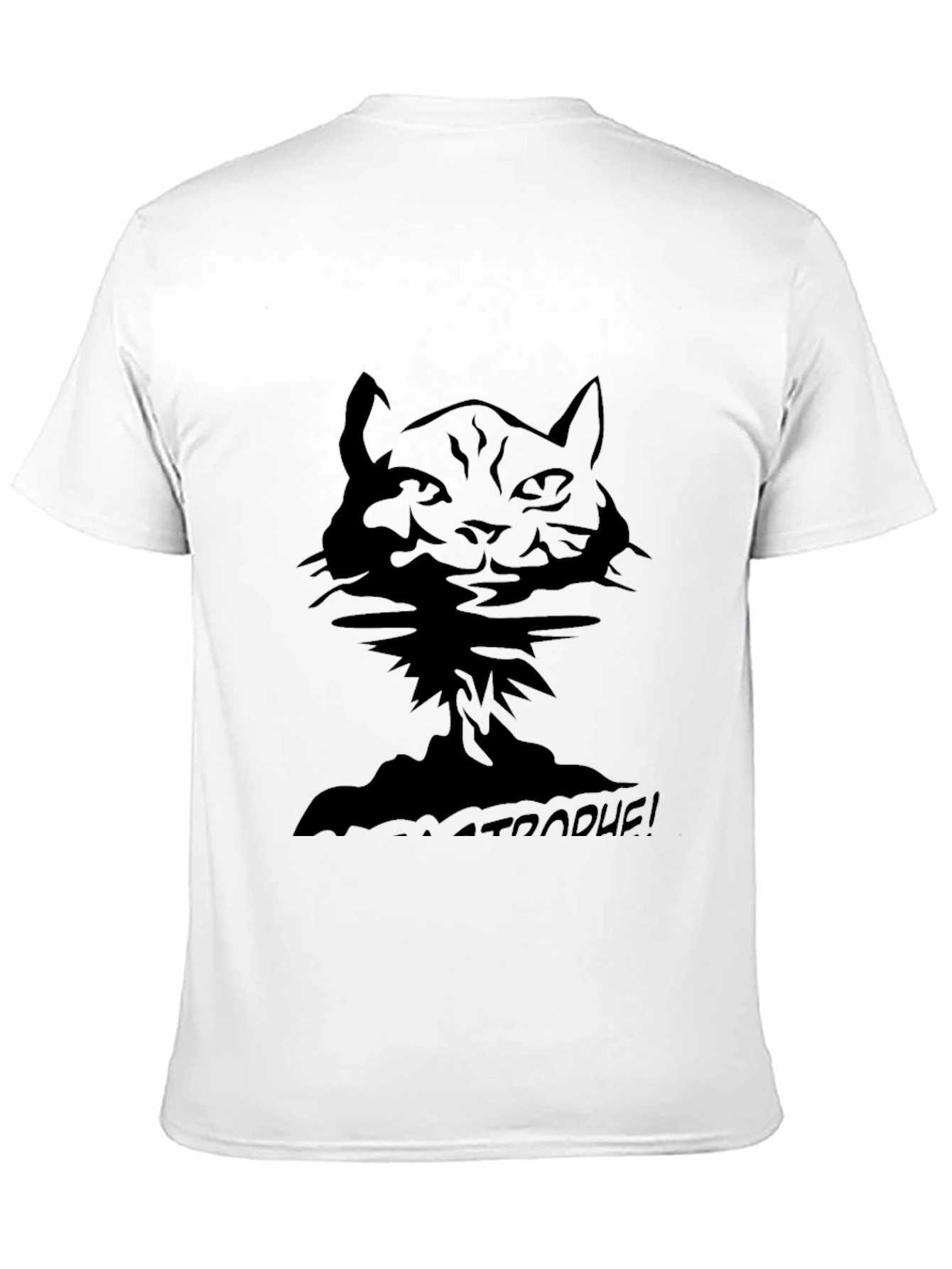 Cat-astrophe! Black Graphic Tee
