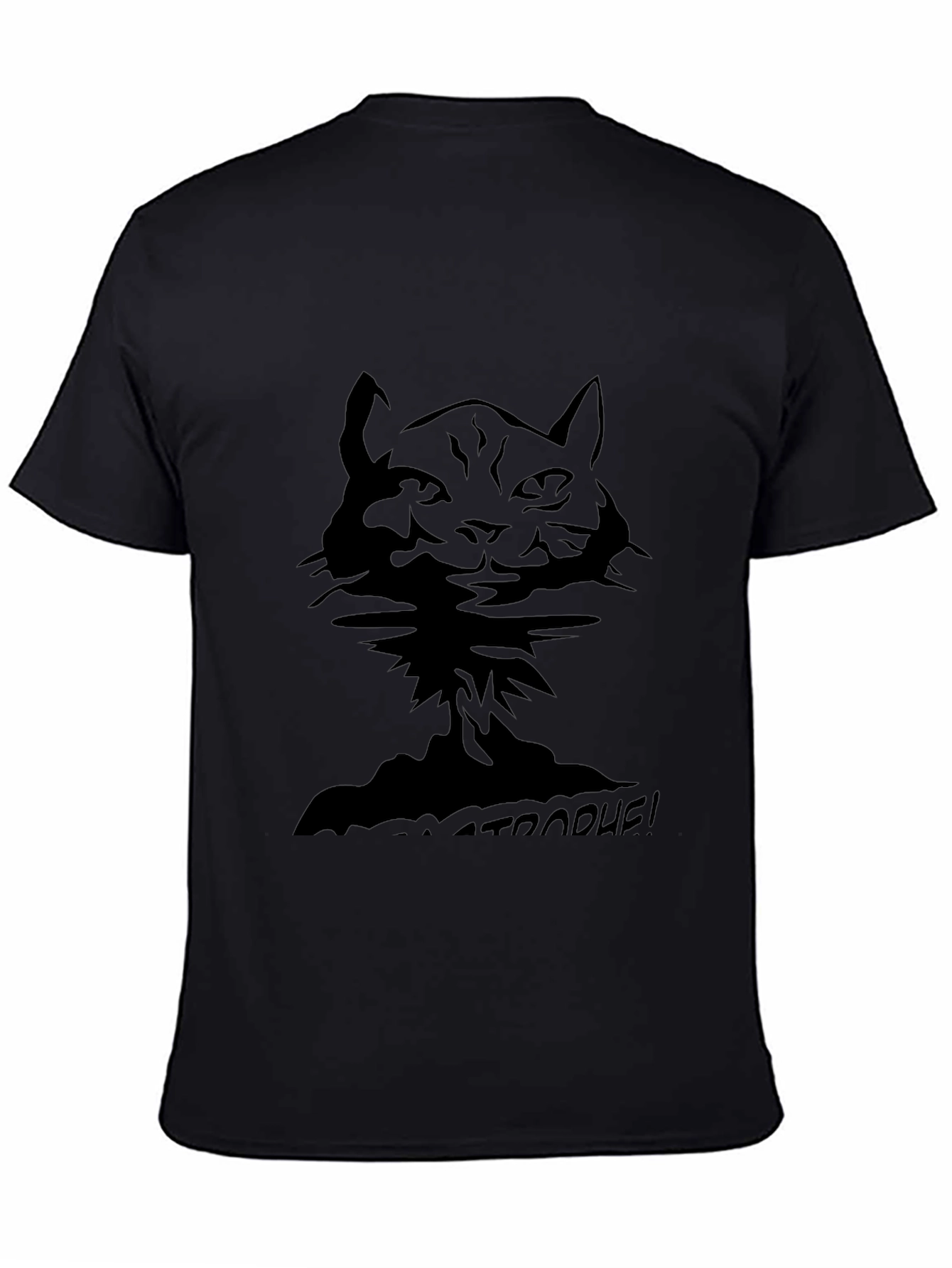 Cat-astrophe! Black Graphic Tee