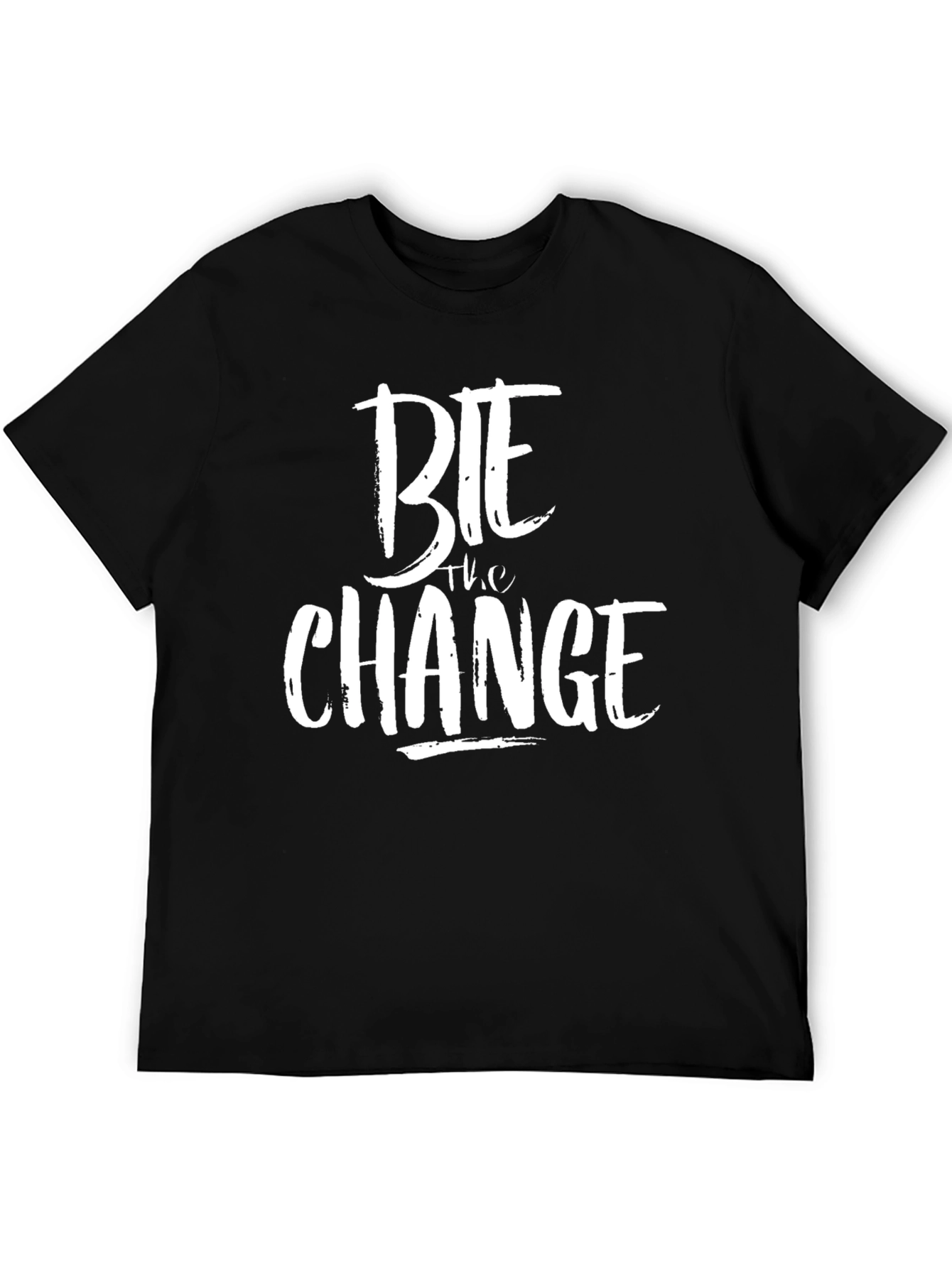 Bite the Change Black Graphic Tee for Men