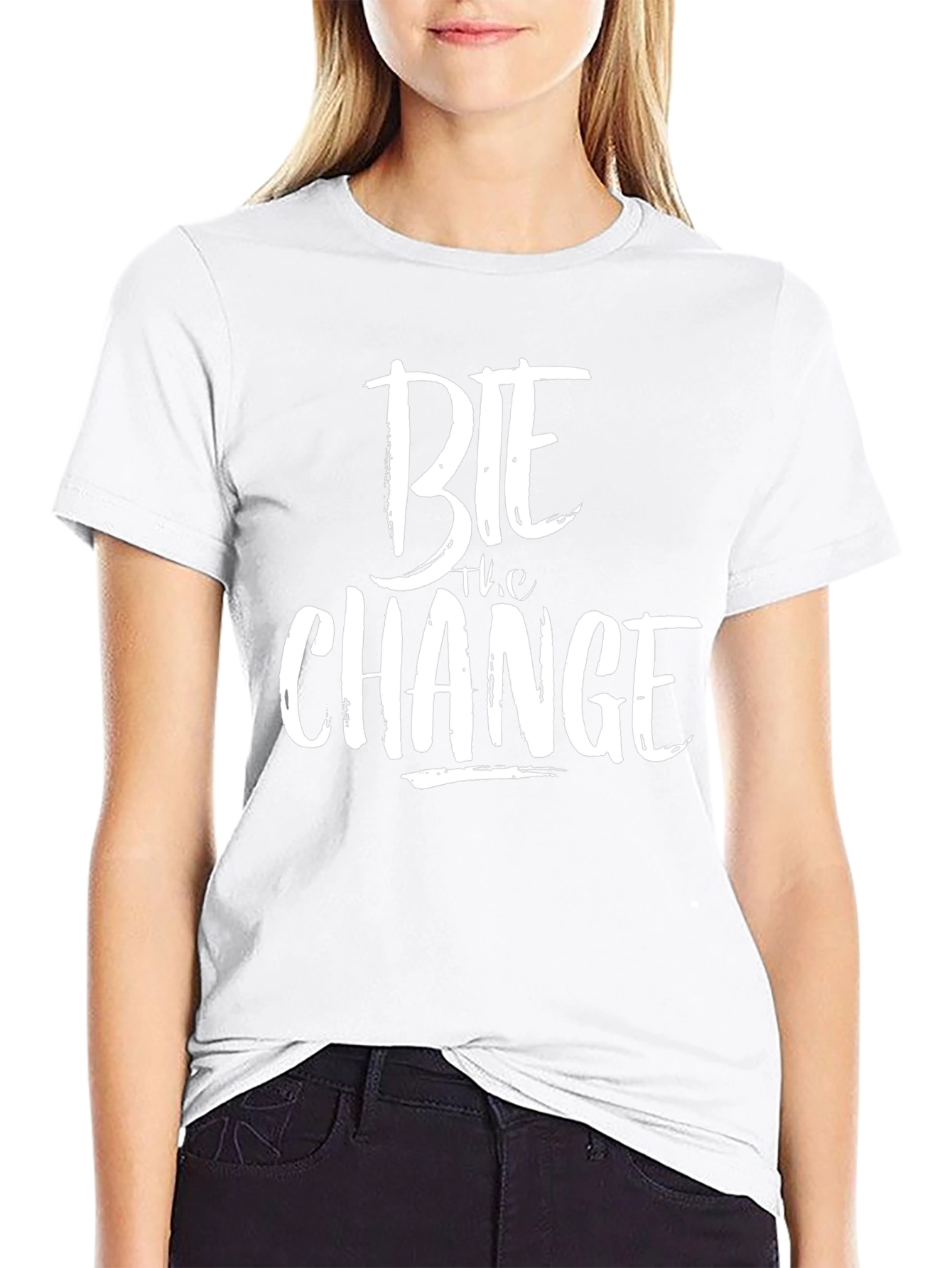 Bite the Change Black Graphic Tee for Men