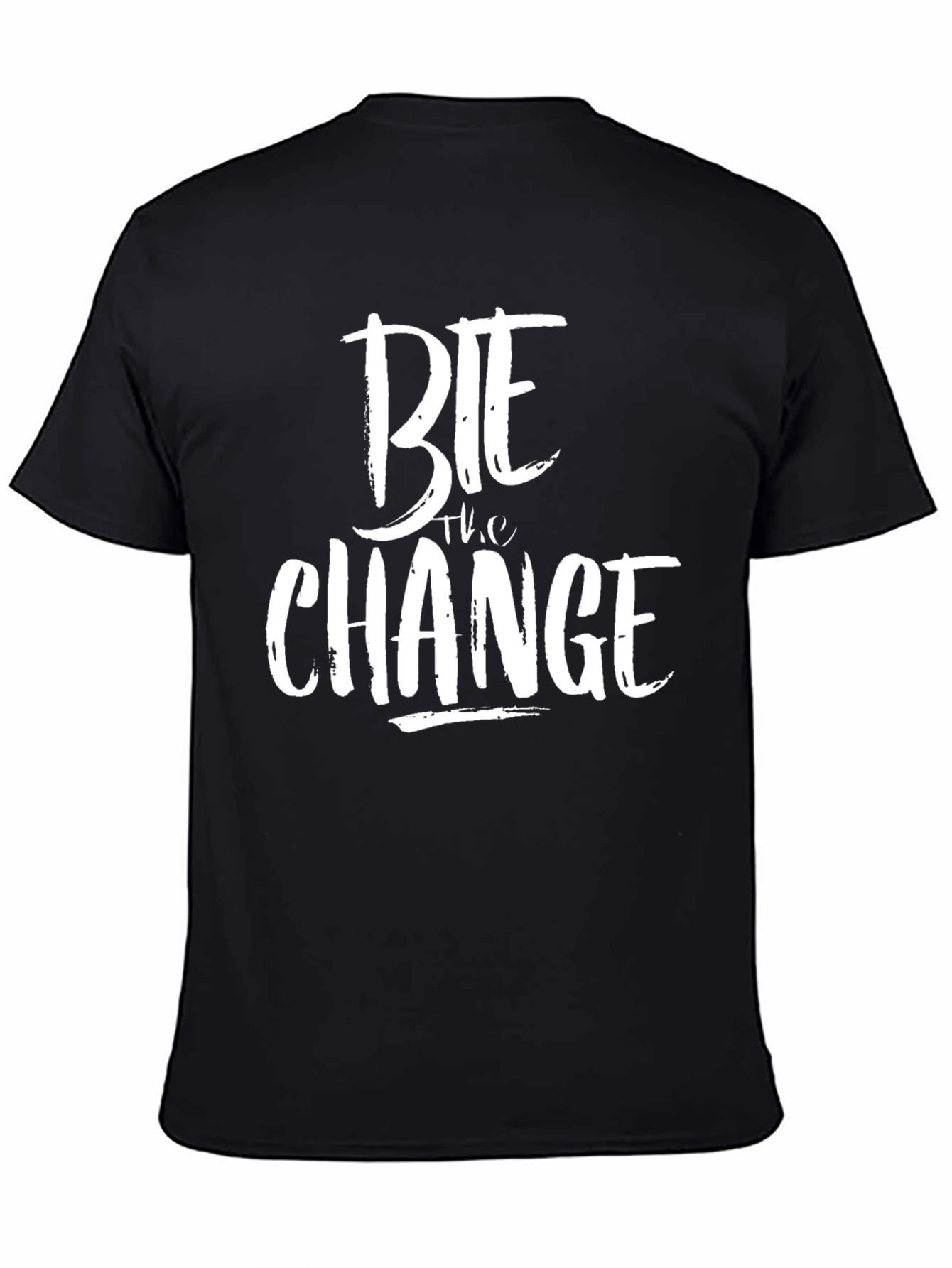 Bite the Change Black Graphic Tee for Men