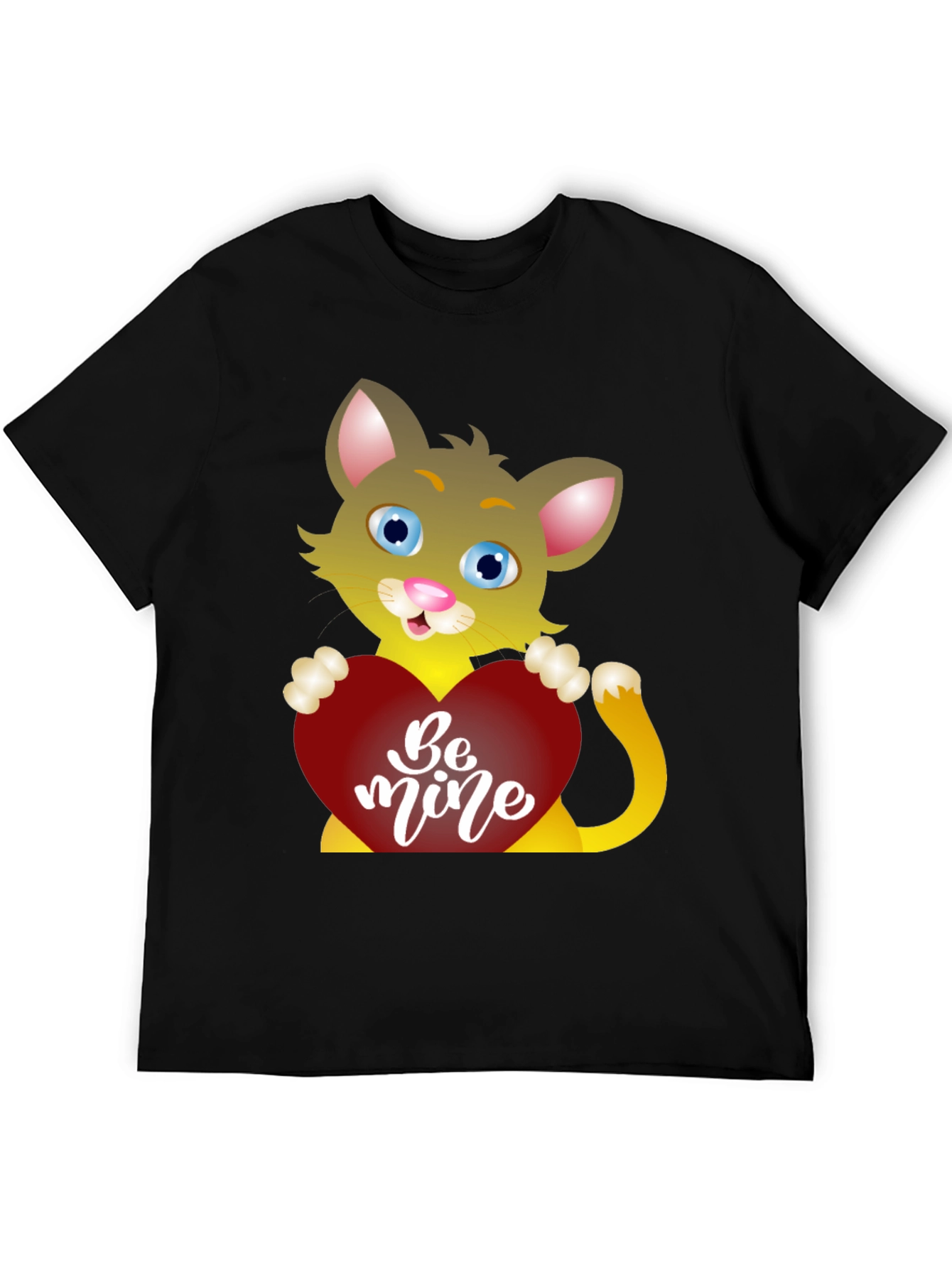 Cute Cat Be Mine Valentines Day T-Shirt