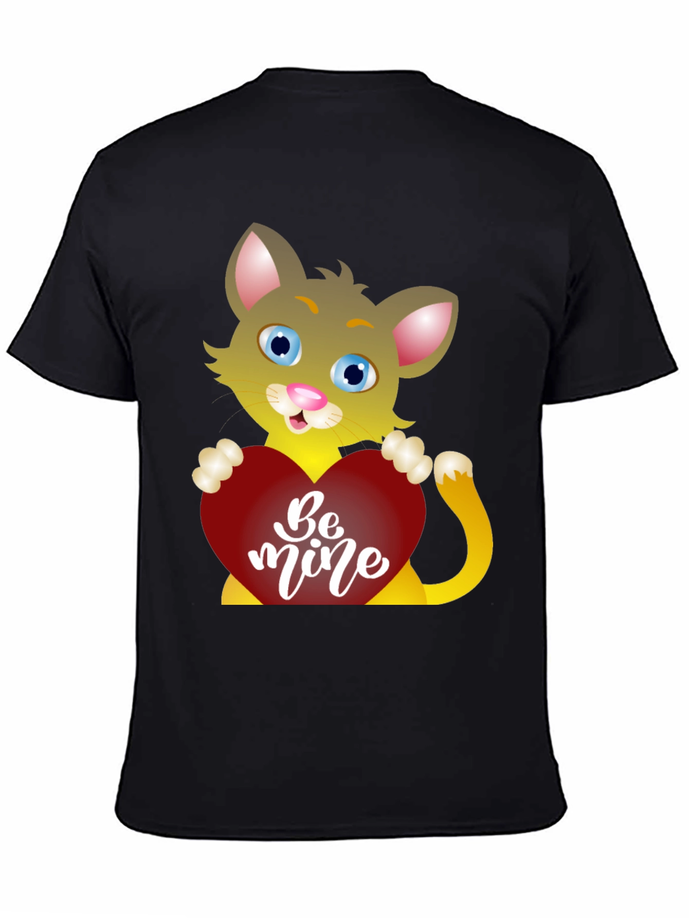 Cute Cat Be Mine Valentines Day T-Shirt