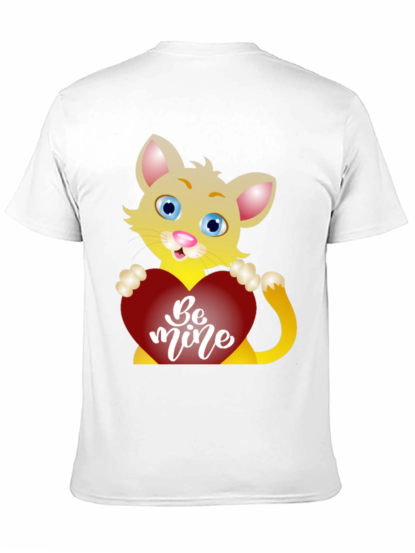 Cute Cat Be Mine Valentines Day T-Shirt