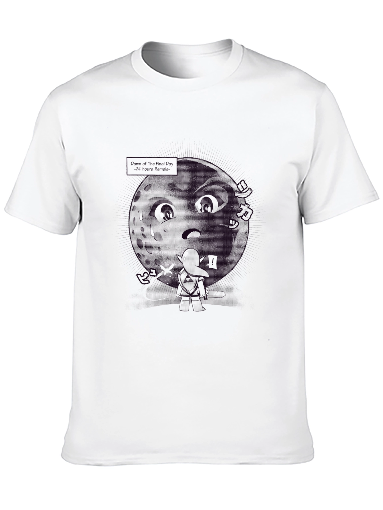 Graphic Print Mens Black T-Shirt