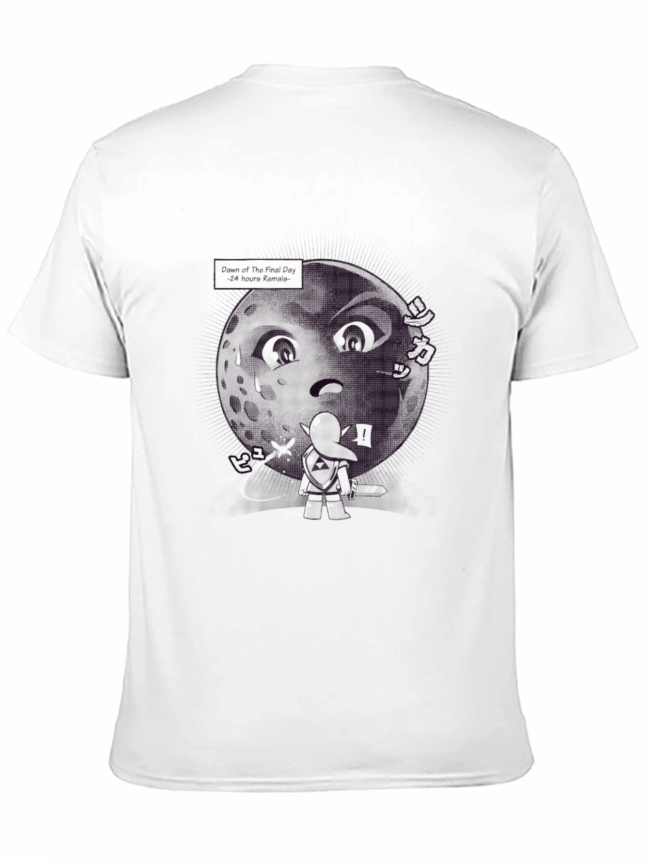 Graphic Print Mens Black T-Shirt
