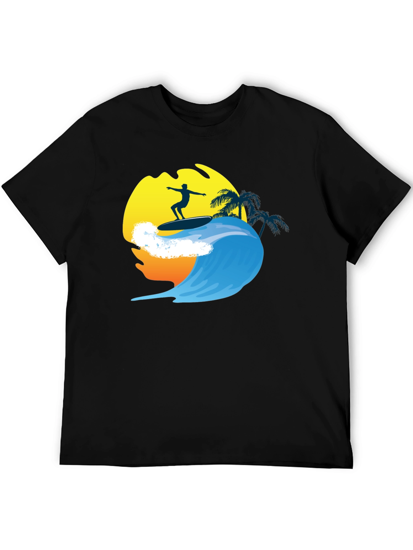 Surfer Wave Graphic Tee - Cool Summer Vibes T-Shirt