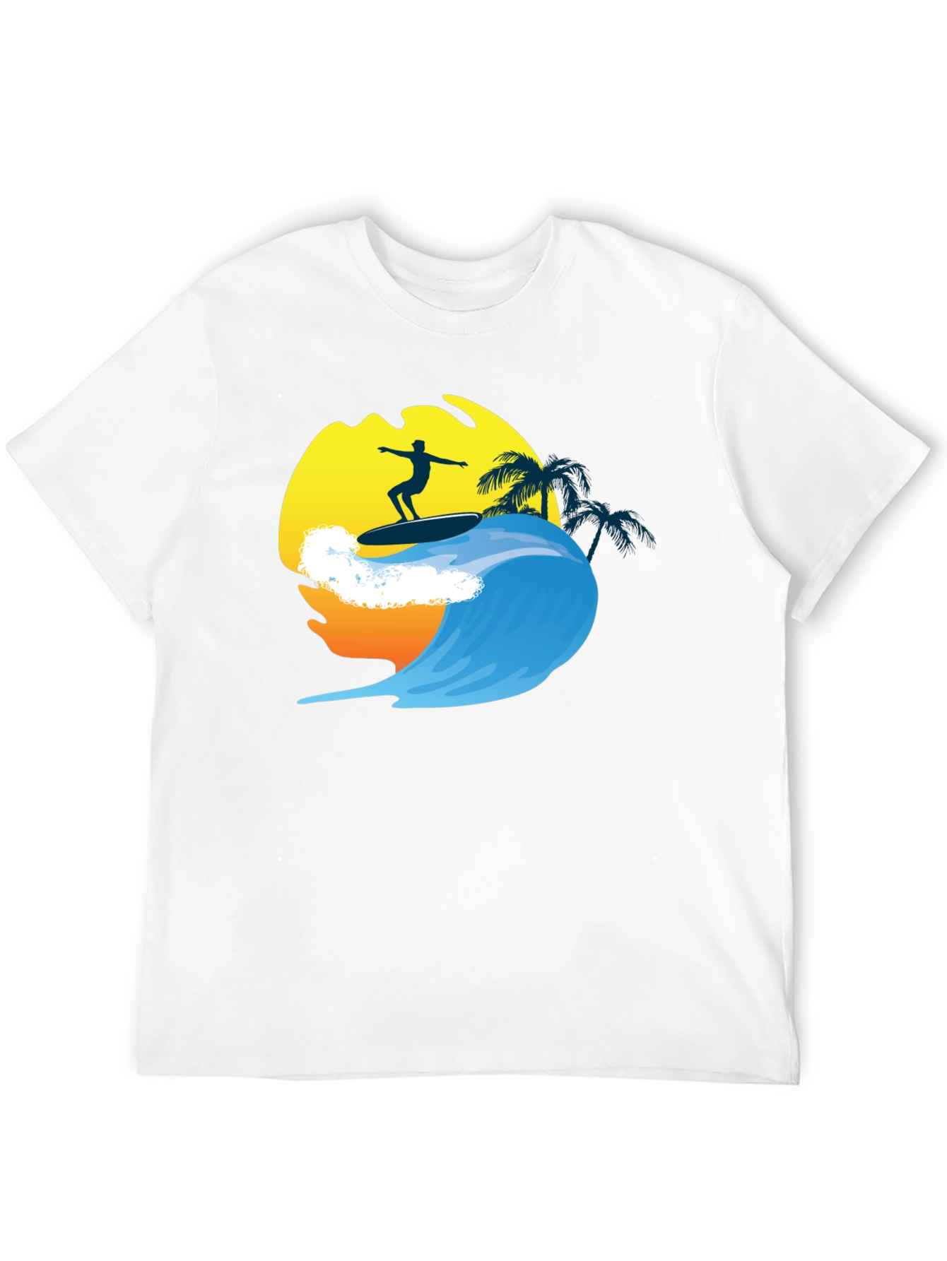 Surfer Wave Graphic Tee - Cool Summer Vibes T-Shirt