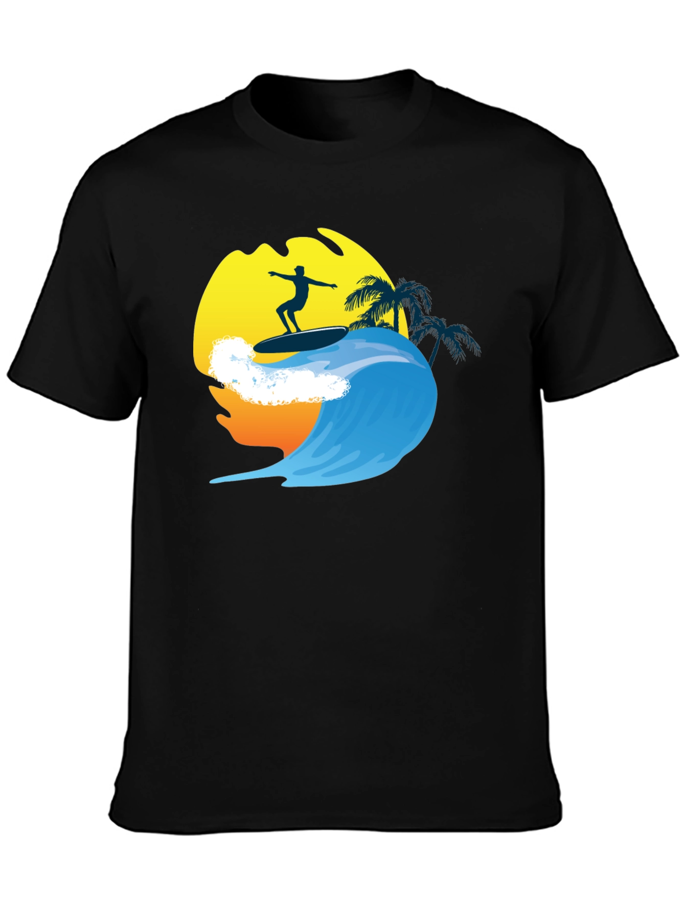 Surfer Wave Graphic Tee - Cool Summer Vibes T-Shirt