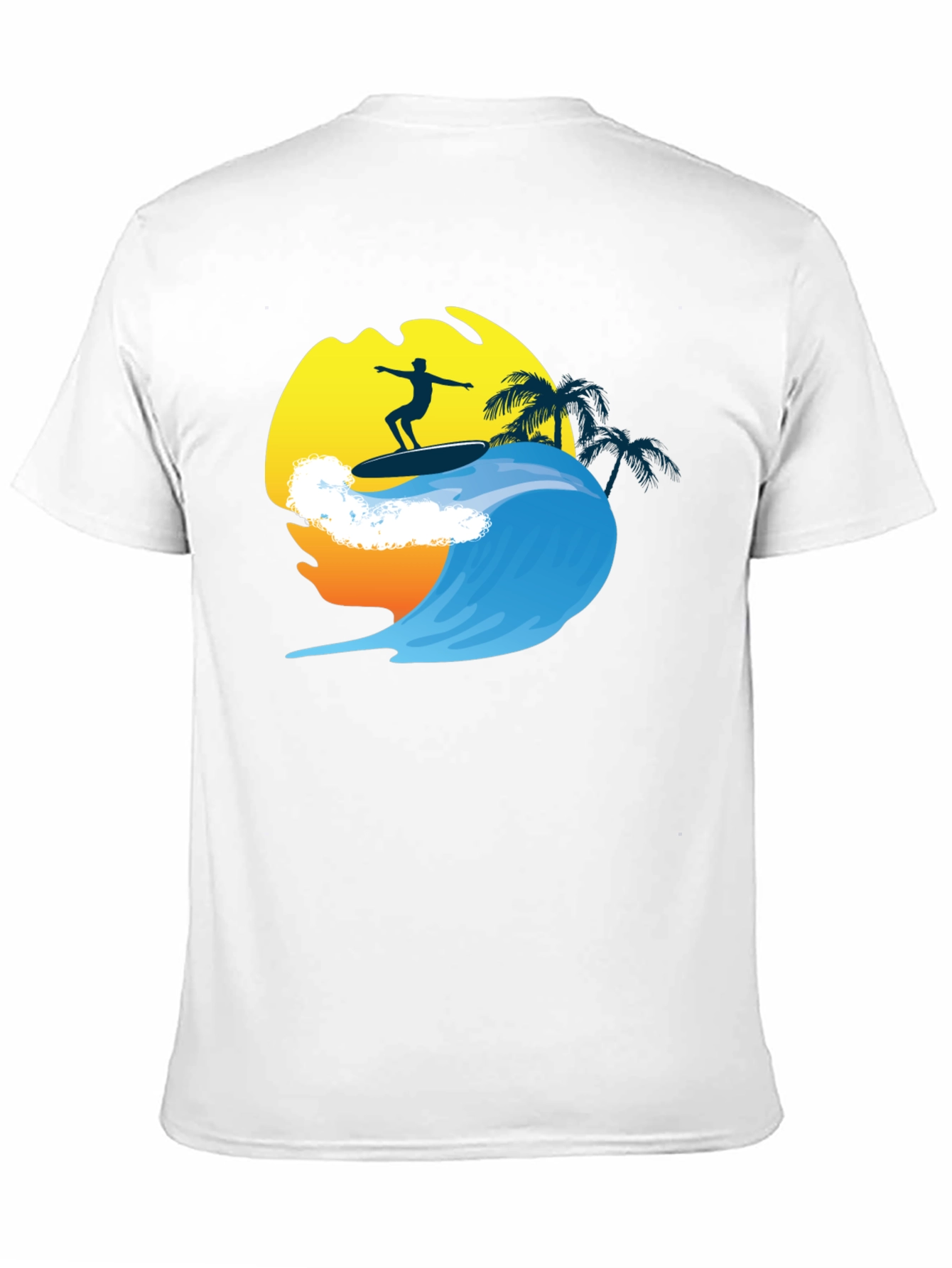 Surfer Wave Graphic Tee - Cool Summer Vibes T-Shirt