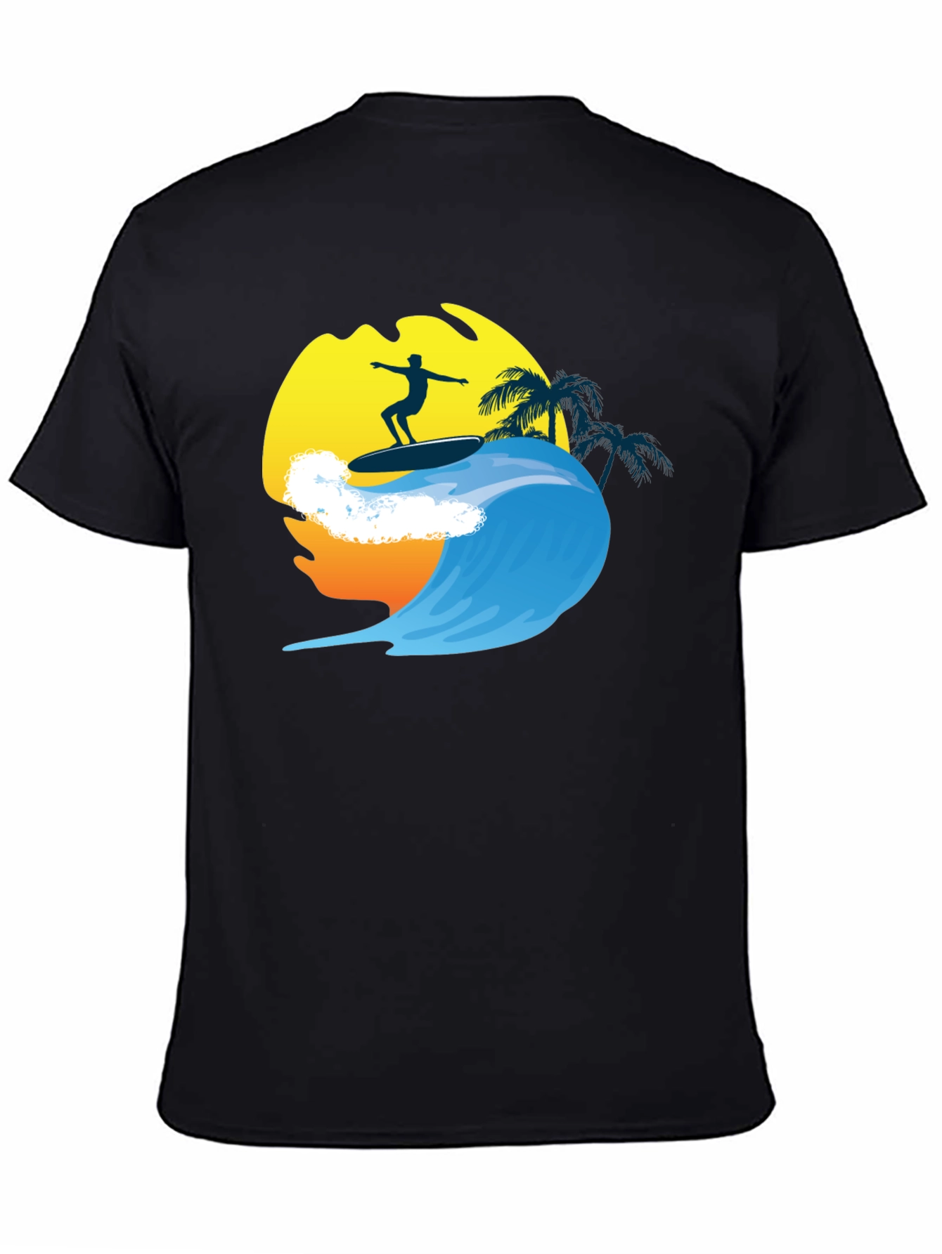 Surfer Wave Graphic Tee - Cool Summer Vibes T-Shirt