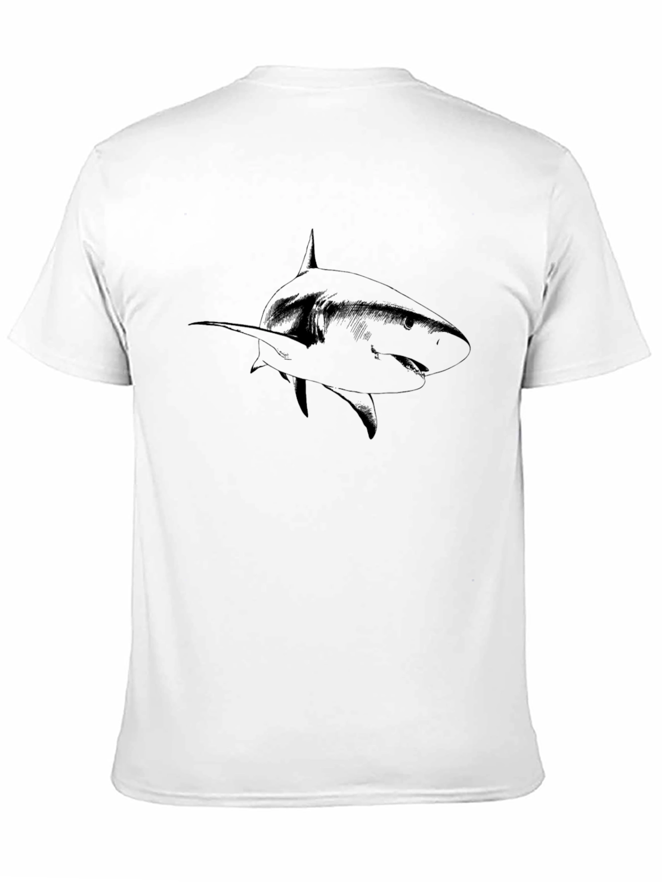 Shark Graphic Black T-Shirt - Mens