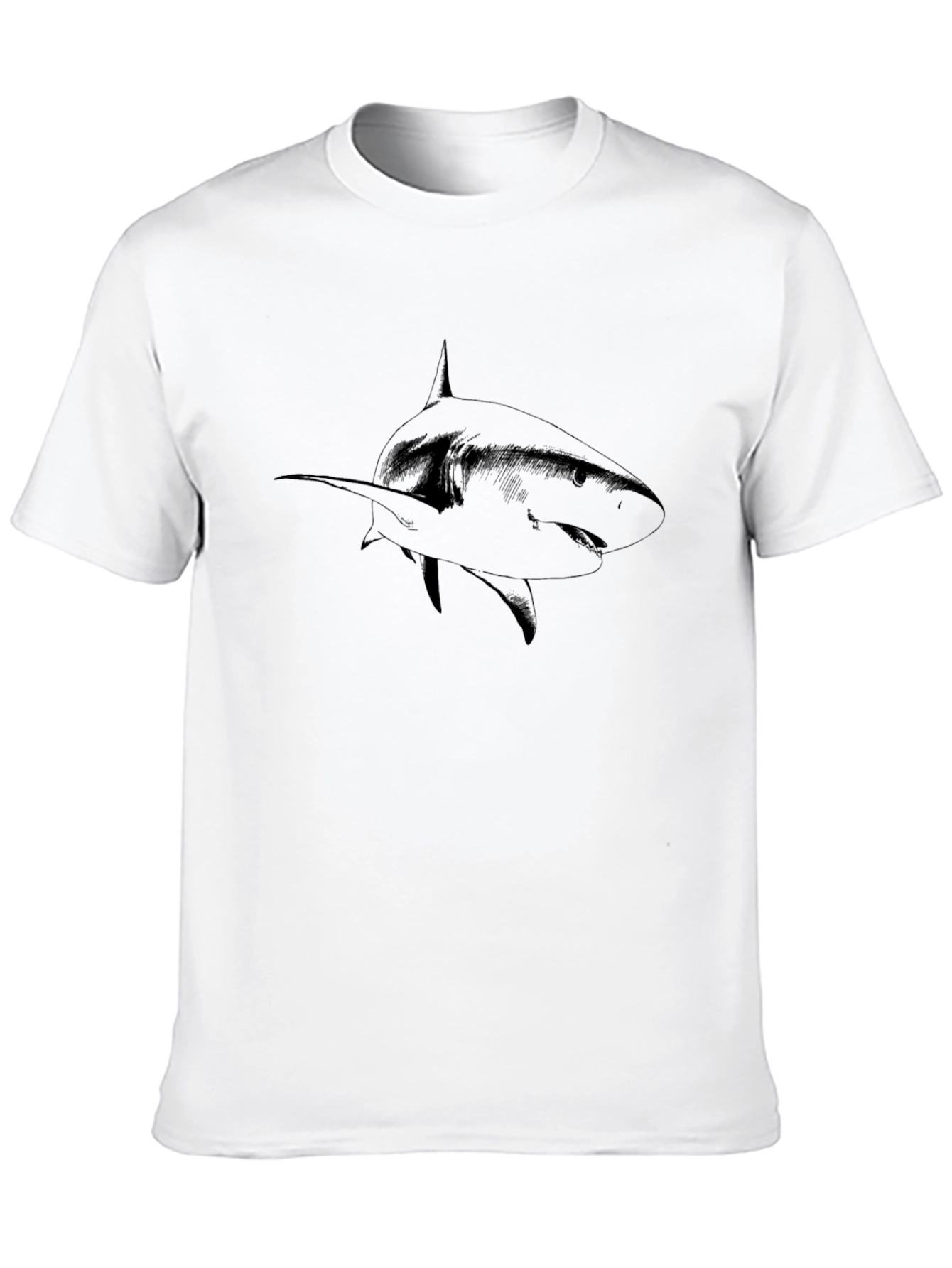Shark Graphic Black T-Shirt - Mens