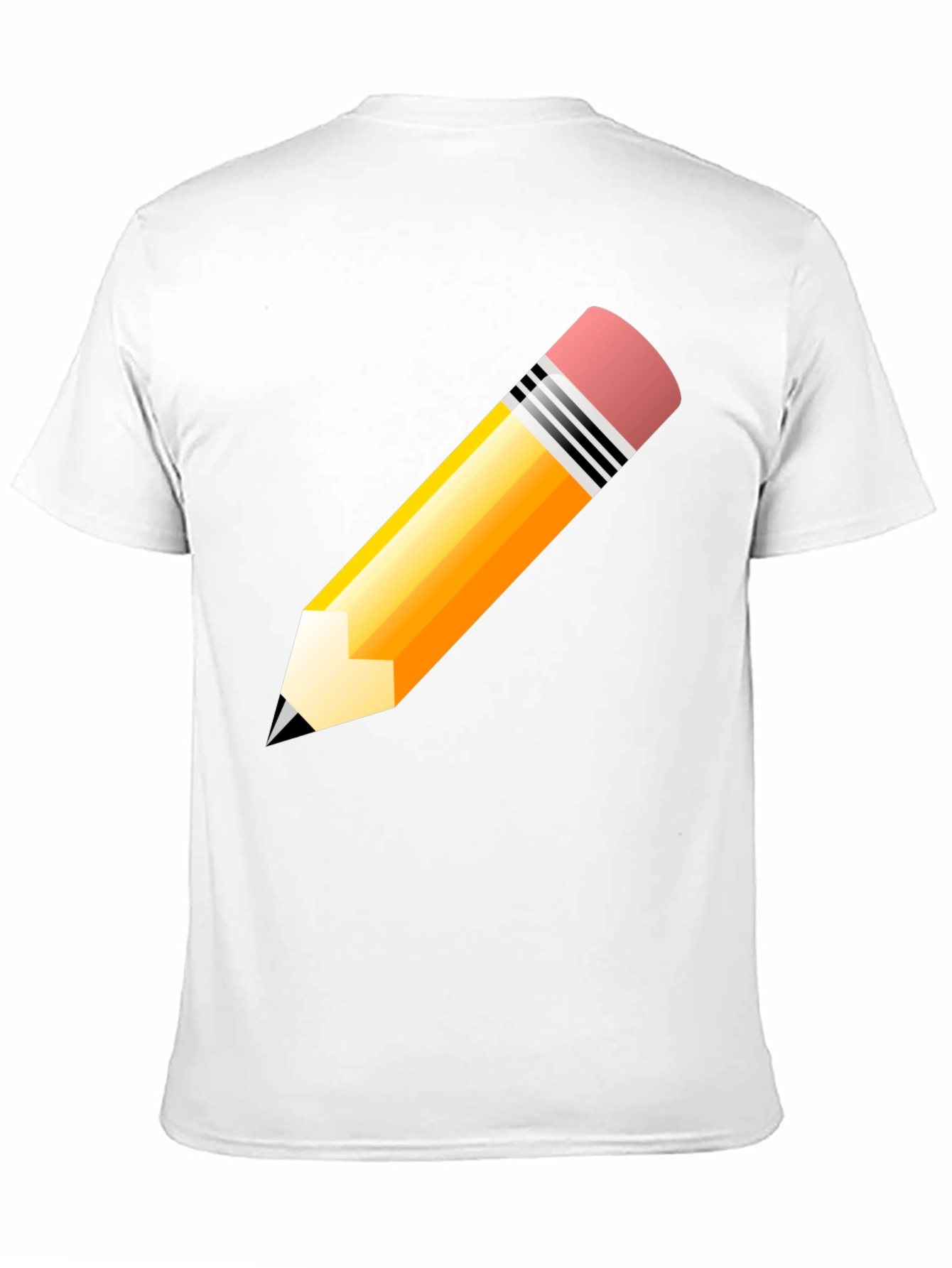 Pencil Graphic T-Shirt - Black Cotton Tee