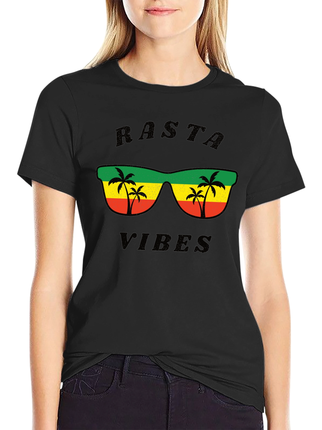 Rasta Vibes T-Shirt - Reggae Style Graphic Tee