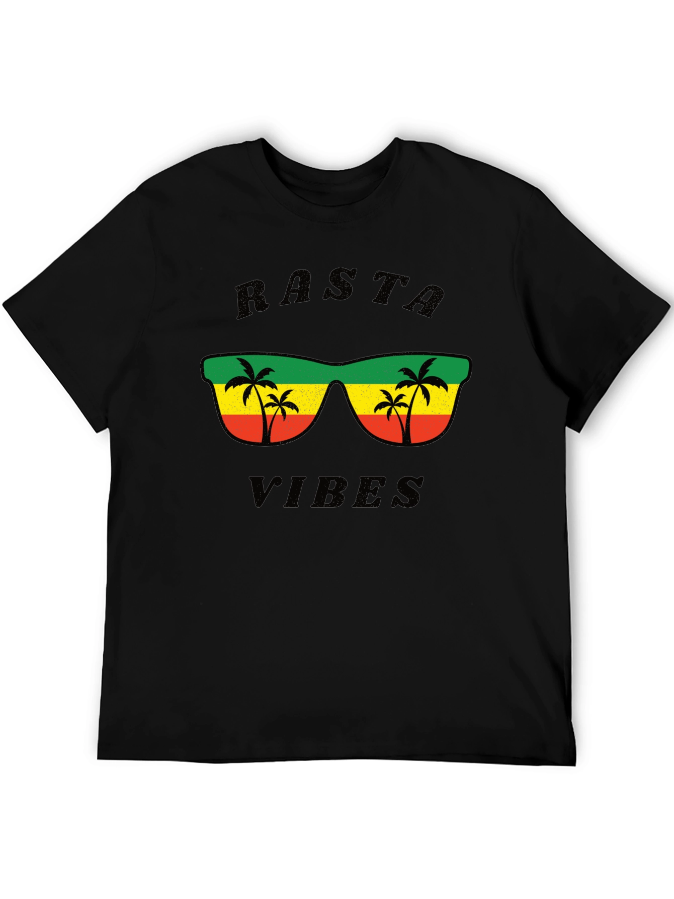 Rasta Vibes T-Shirt - Reggae Style Graphic Tee