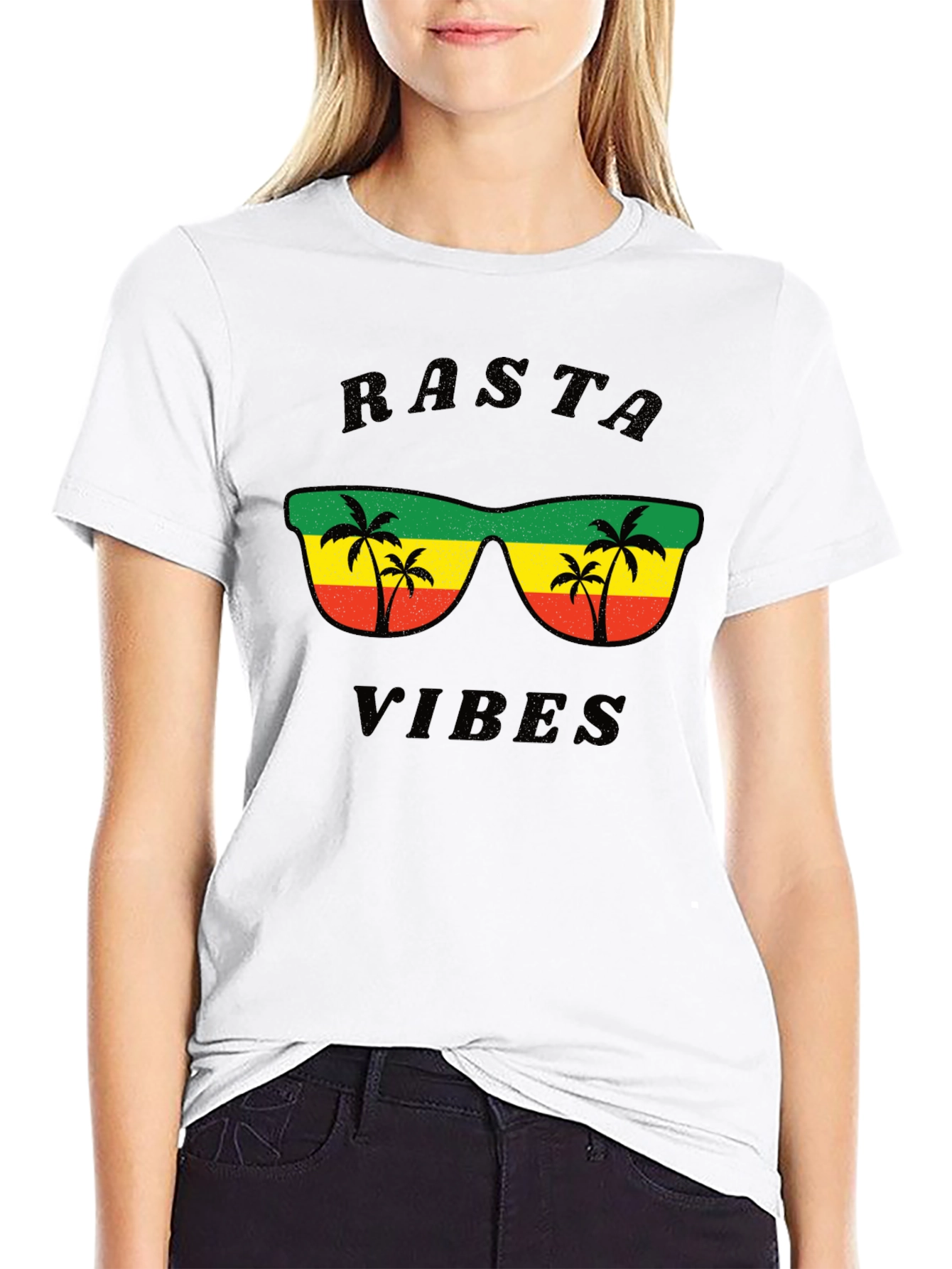Rasta Vibes T-Shirt - Reggae Style Graphic Tee