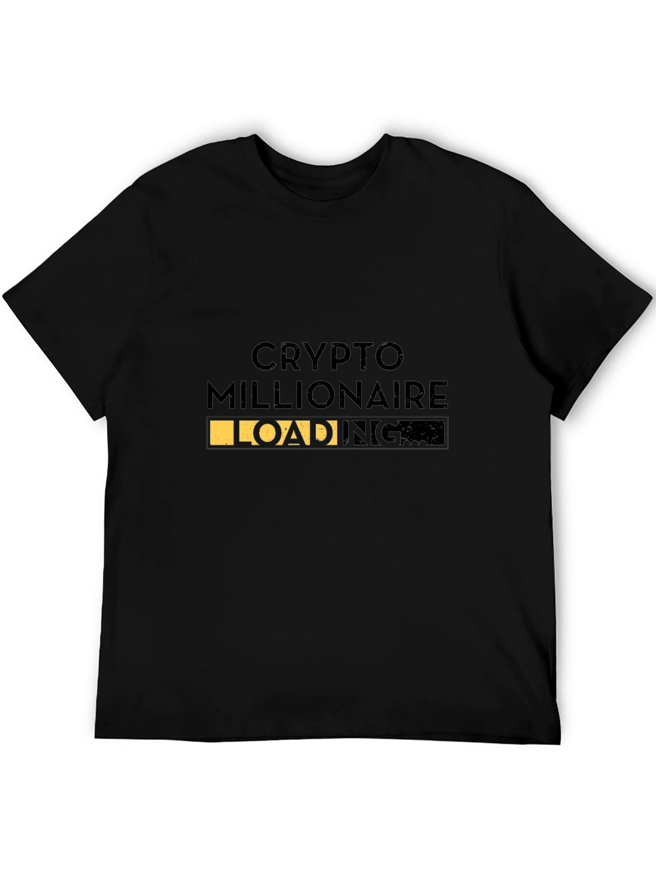 Crypto Millionaire Loading Black T-Shirt