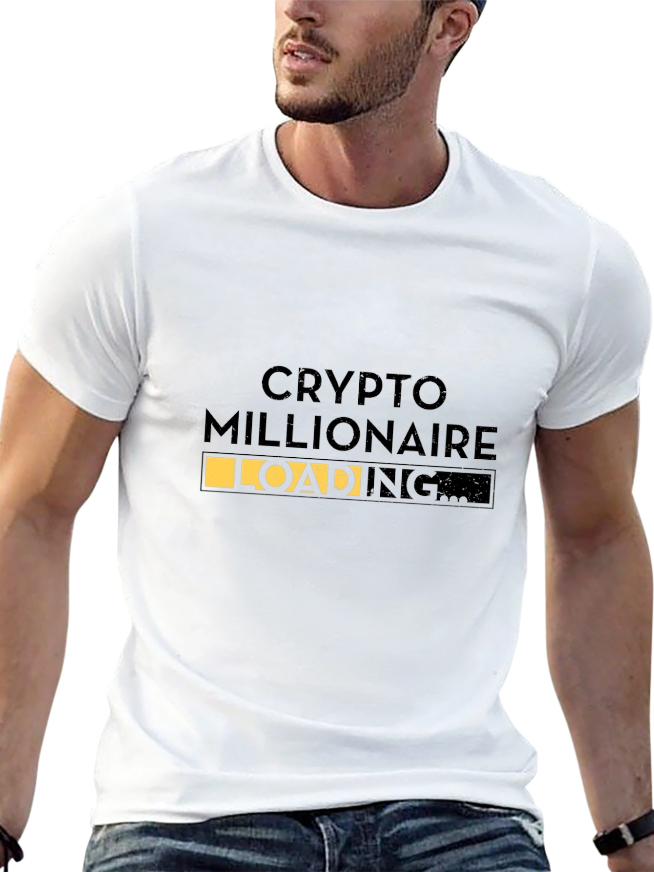 Crypto Millionaire Loading Black T-Shirt