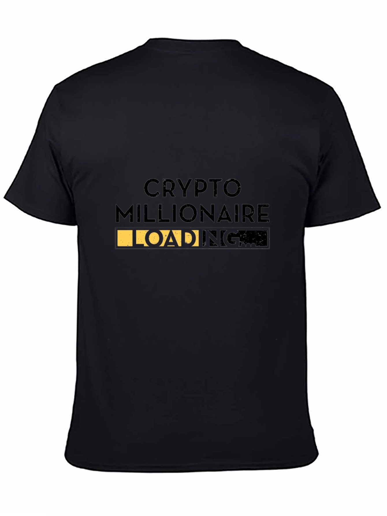 Crypto Millionaire Loading Black T-Shirt