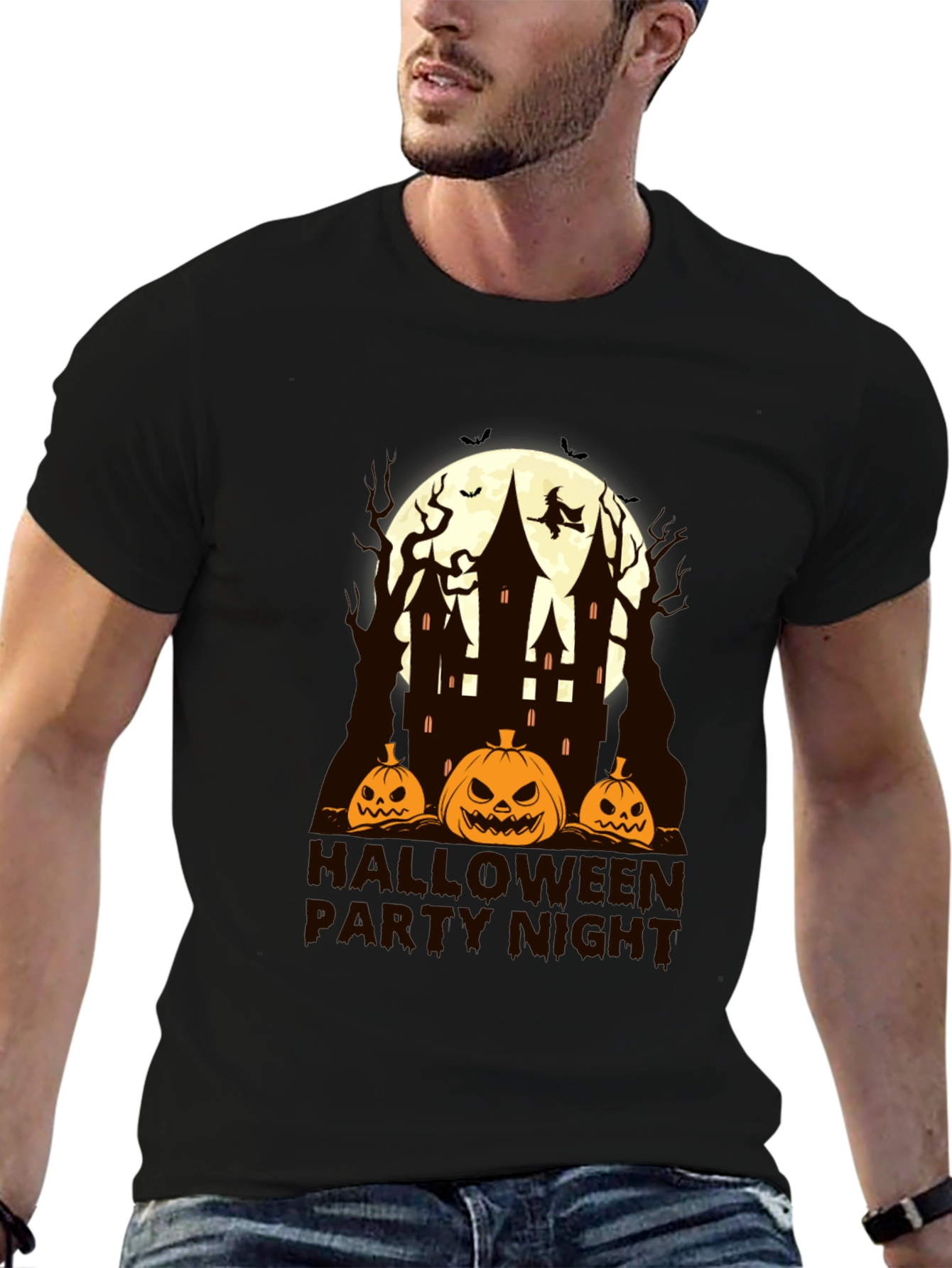 Halloween Party Night Black T-Shirt