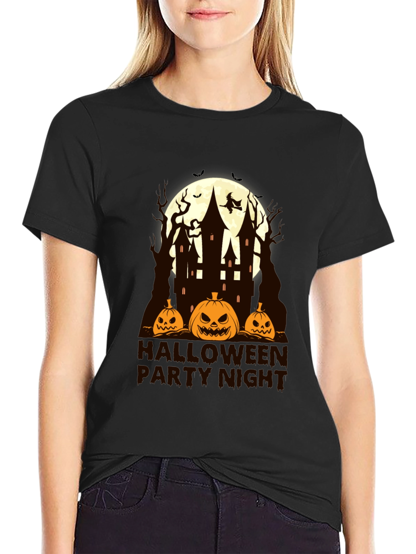 Halloween Party Night Black T-Shirt