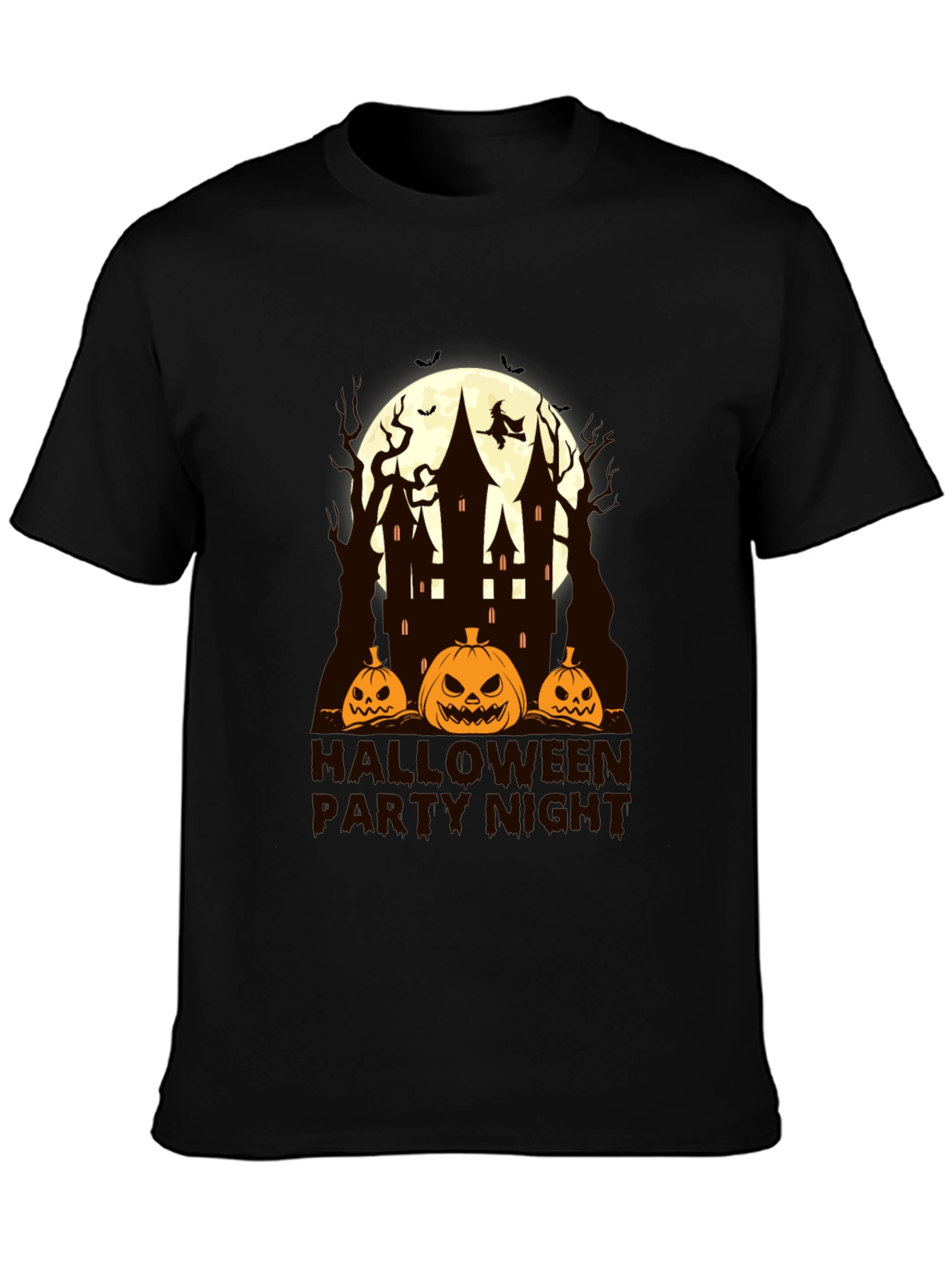 Halloween Party Night Black T-Shirt