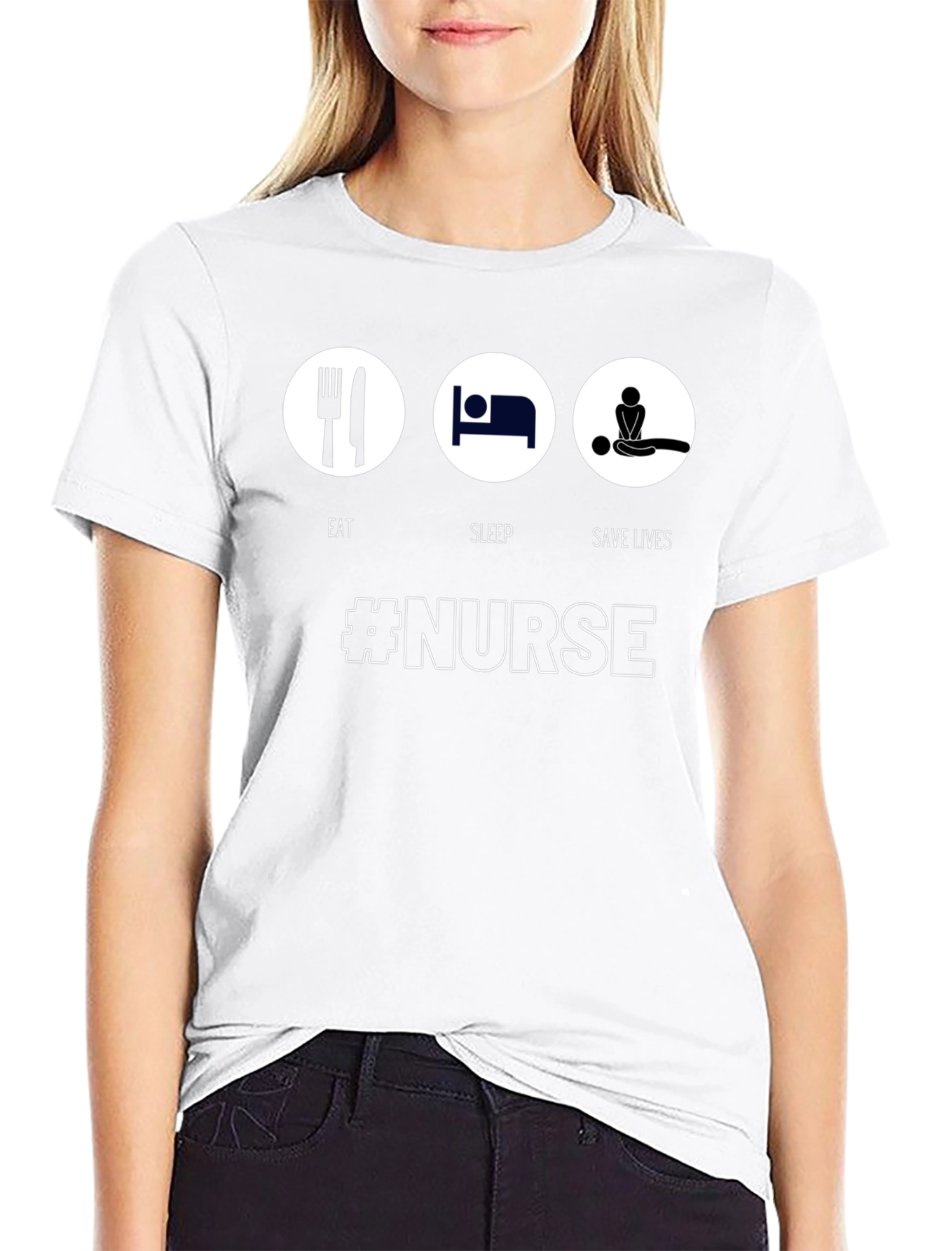 Eat Sleep Save Lives Nurse T-Shirt
