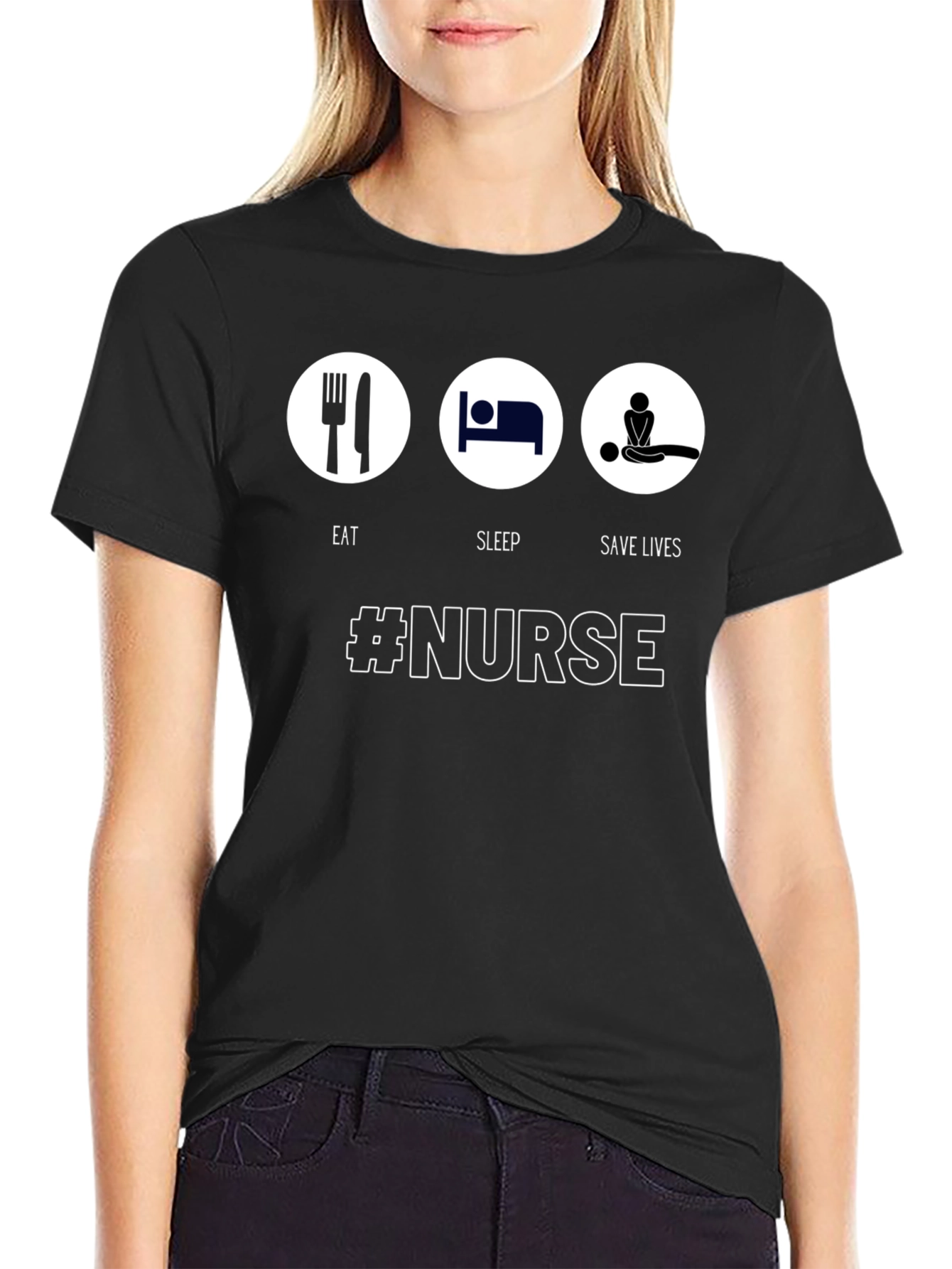 Eat Sleep Save Lives Nurse T-Shirt