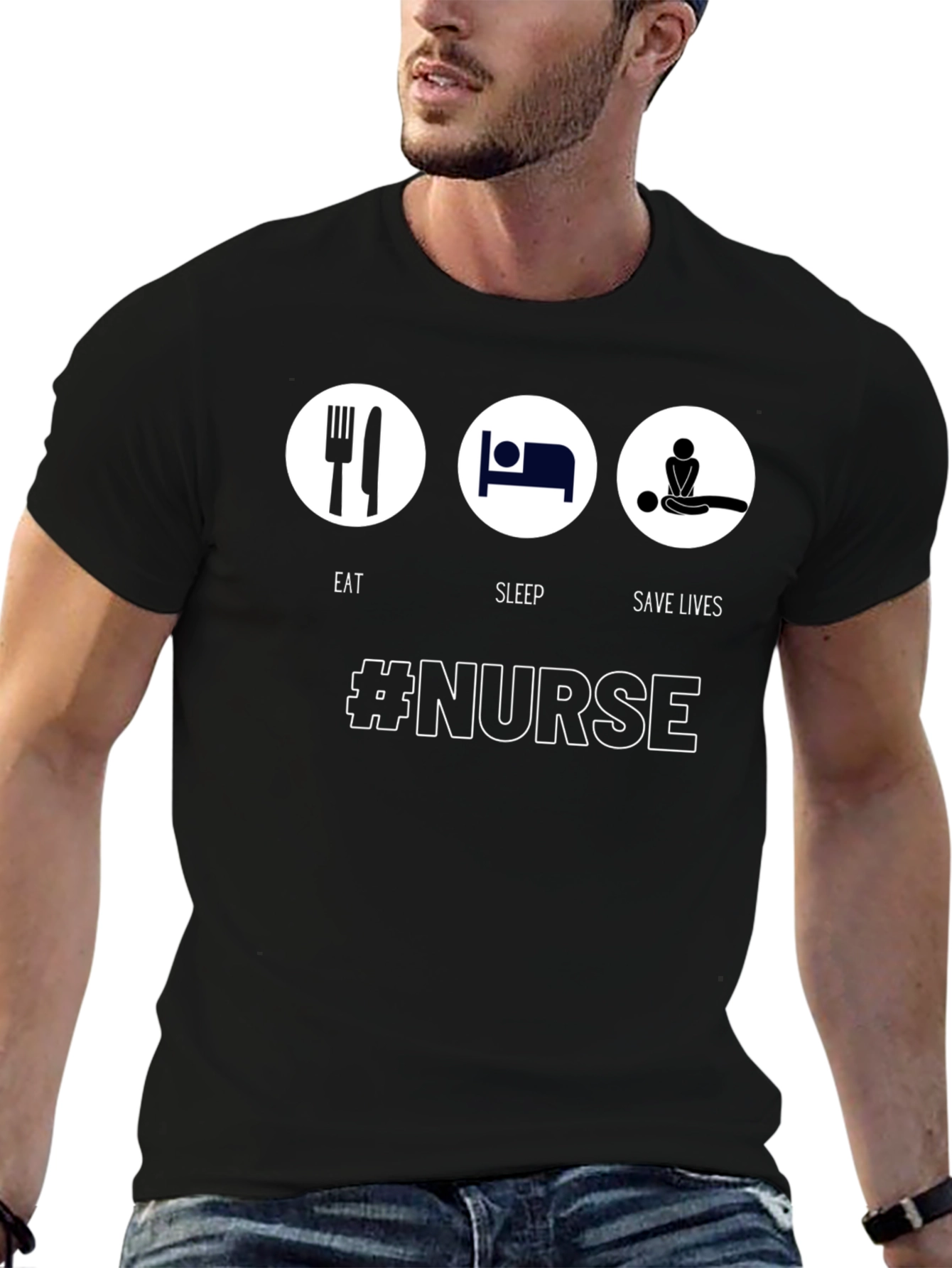 Eat Sleep Save Lives Nurse T-Shirt