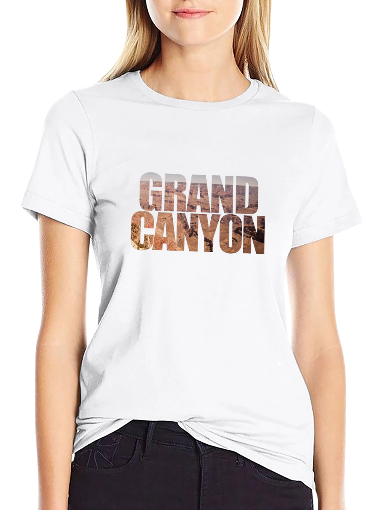 Grand Canyon Black Graphic T-Shirt