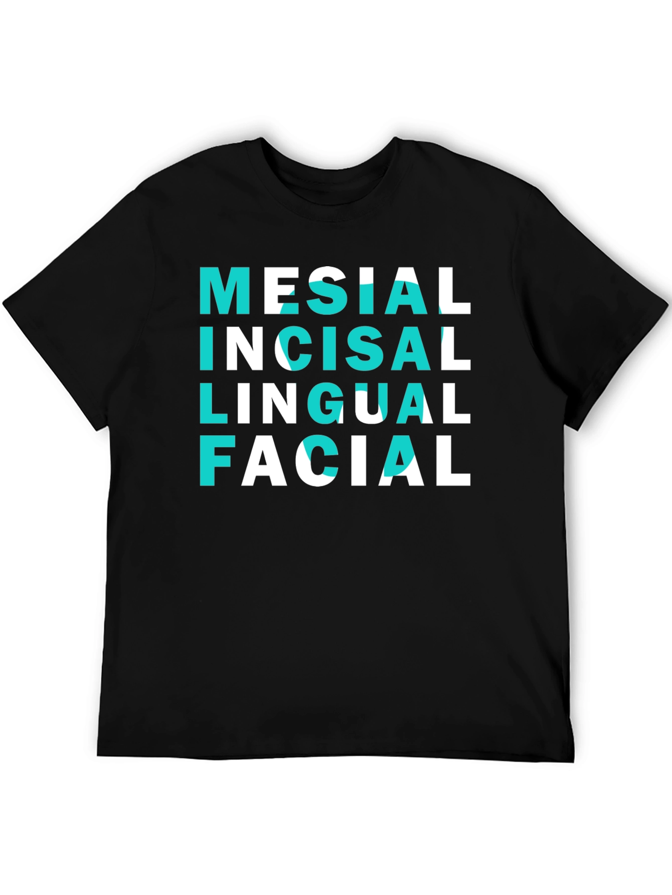Dental Anatomy T-Shirt - Mesial Incisal Lingual Facial Tee