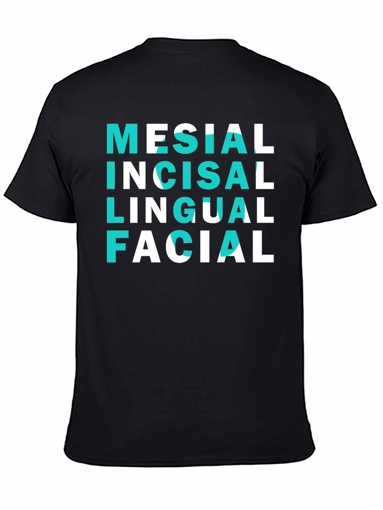 Dental Anatomy T-Shirt - Mesial Incisal Lingual Facial Tee