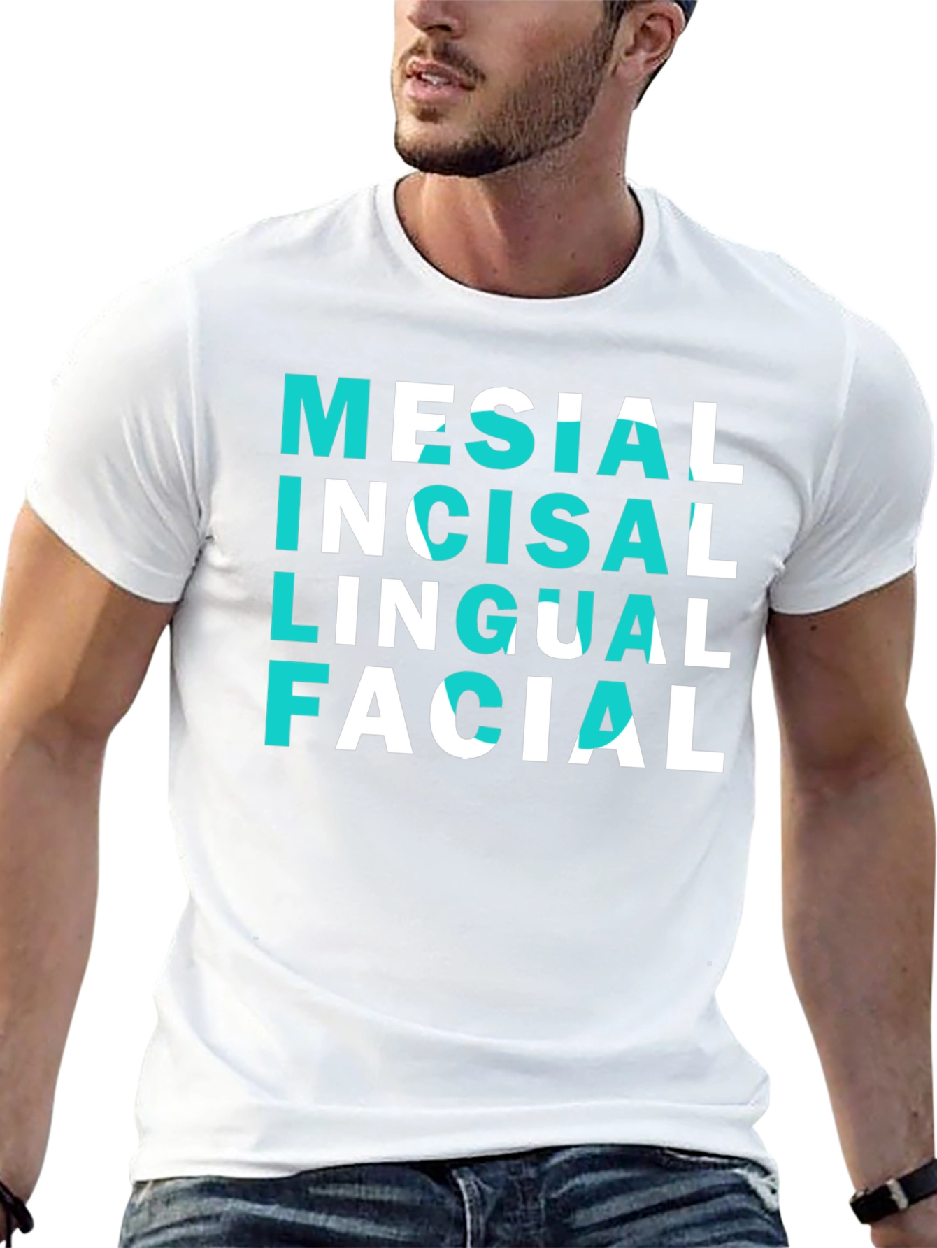 Dental Anatomy T-Shirt - Mesial Incisal Lingual Facial Tee