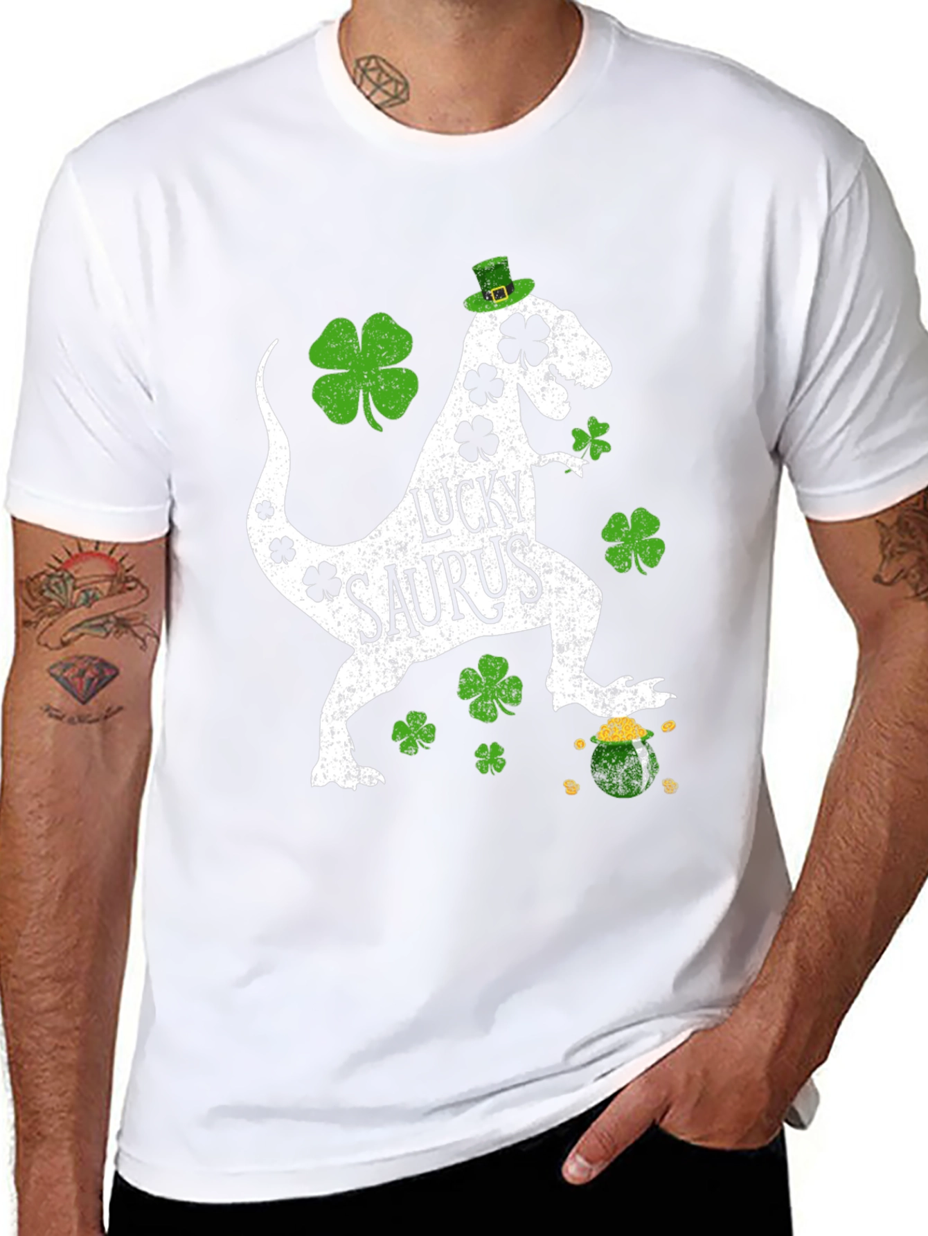 Lucky Saurus St. Patricks Day T-Shirt